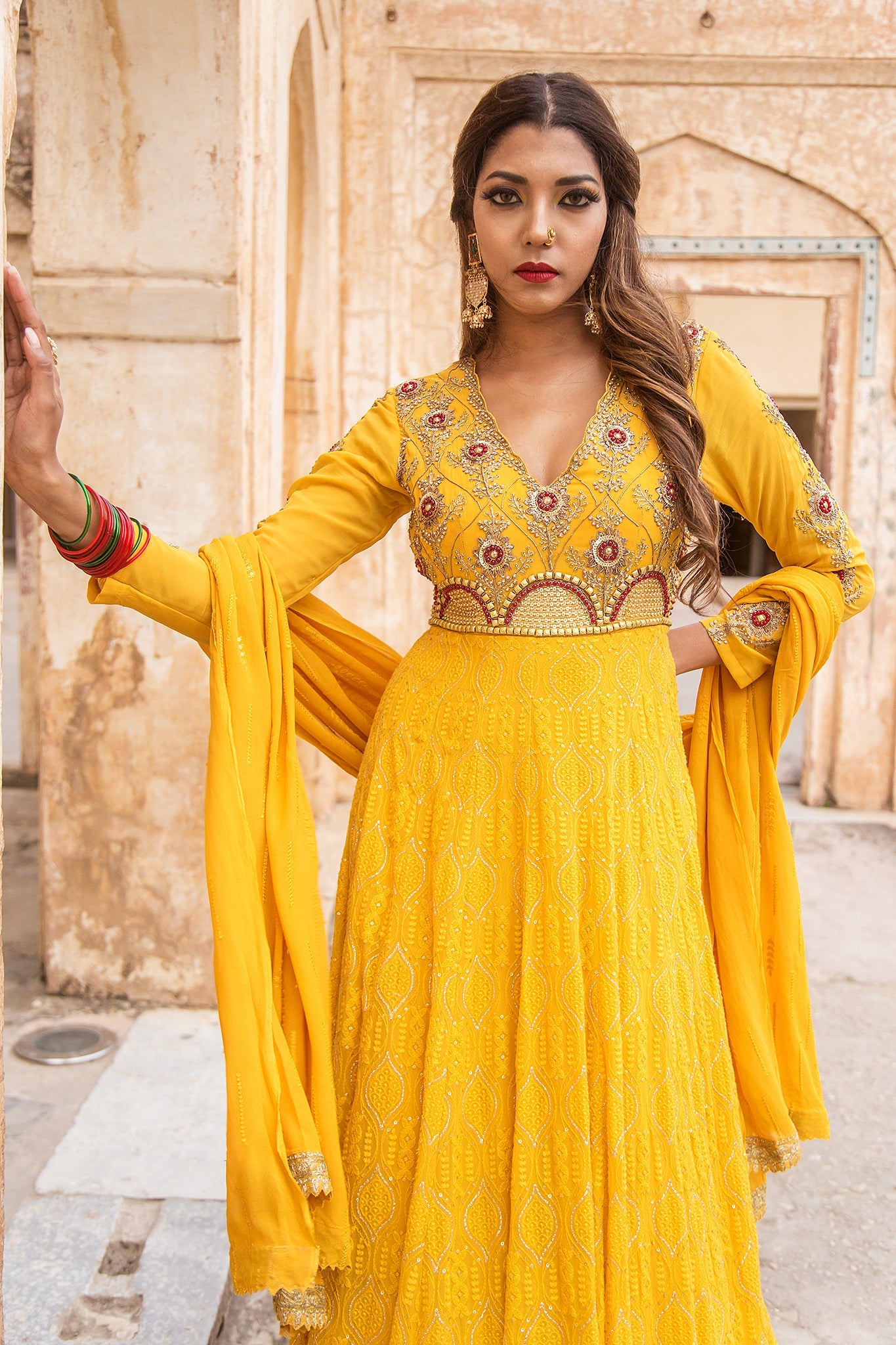 Soniya G - Lucknowi Anarkali With Complimenting Dupatta Set