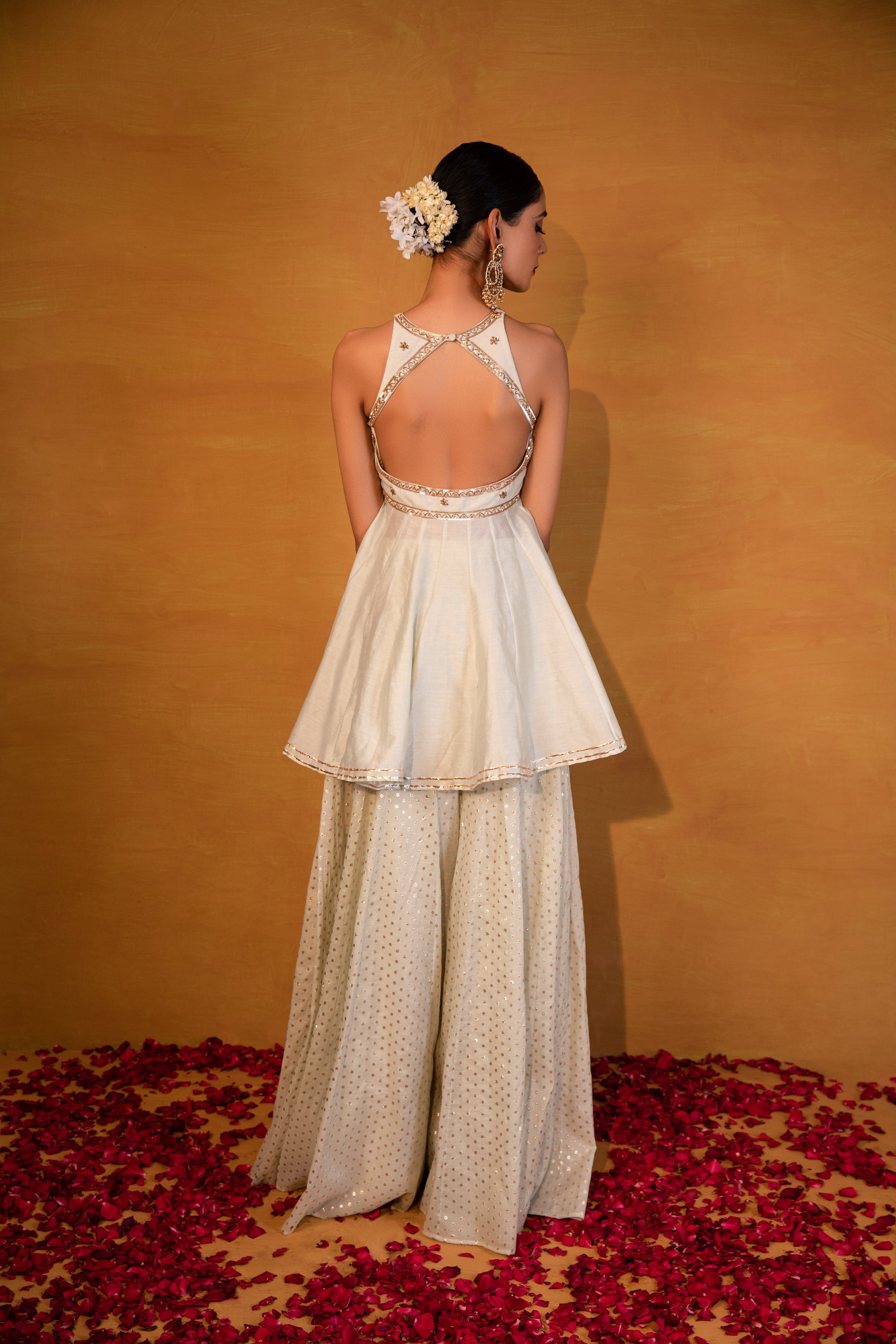 Esha Koul - Mint Textured Palazzo Set