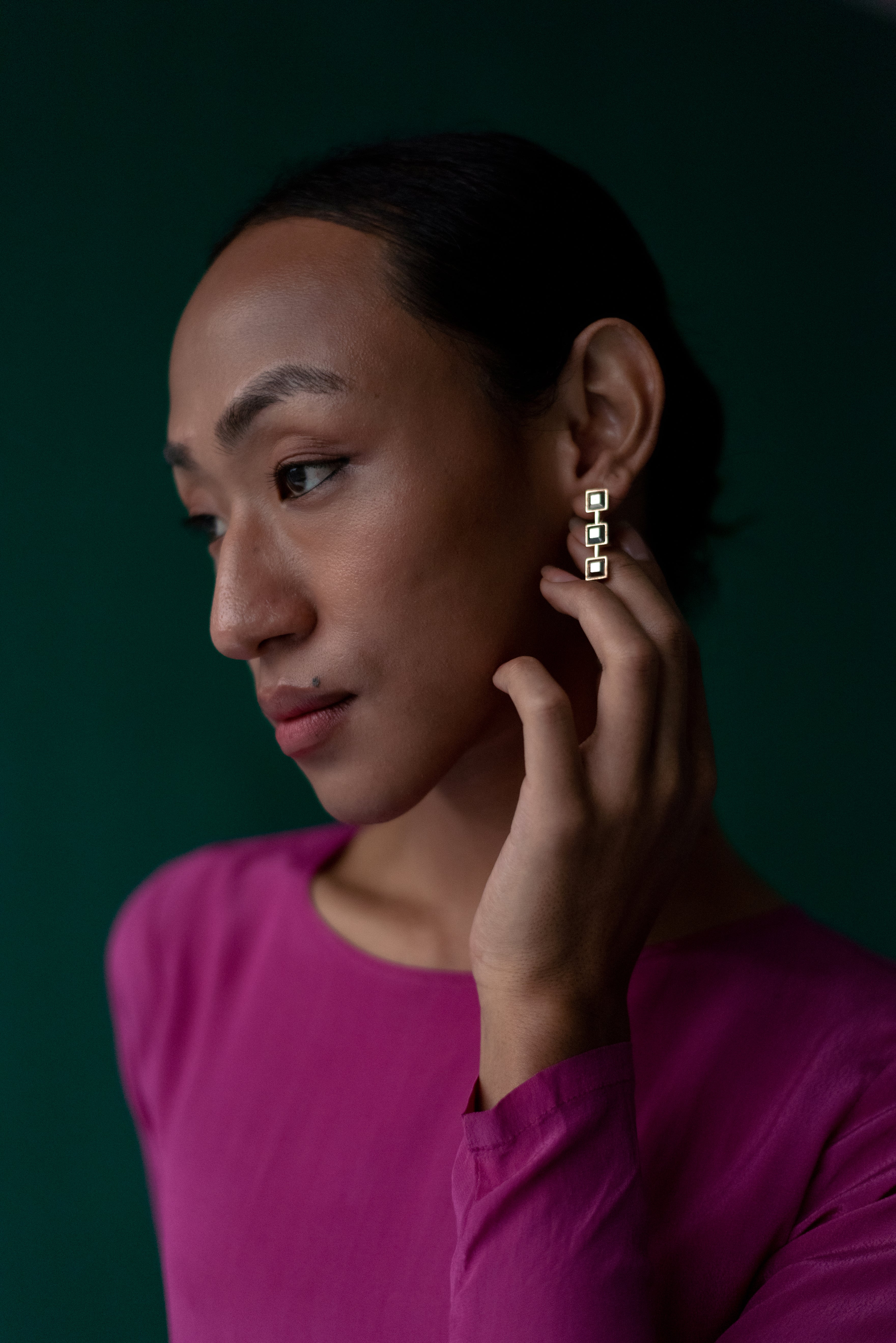 Esme Crystal - The Morganite Earring