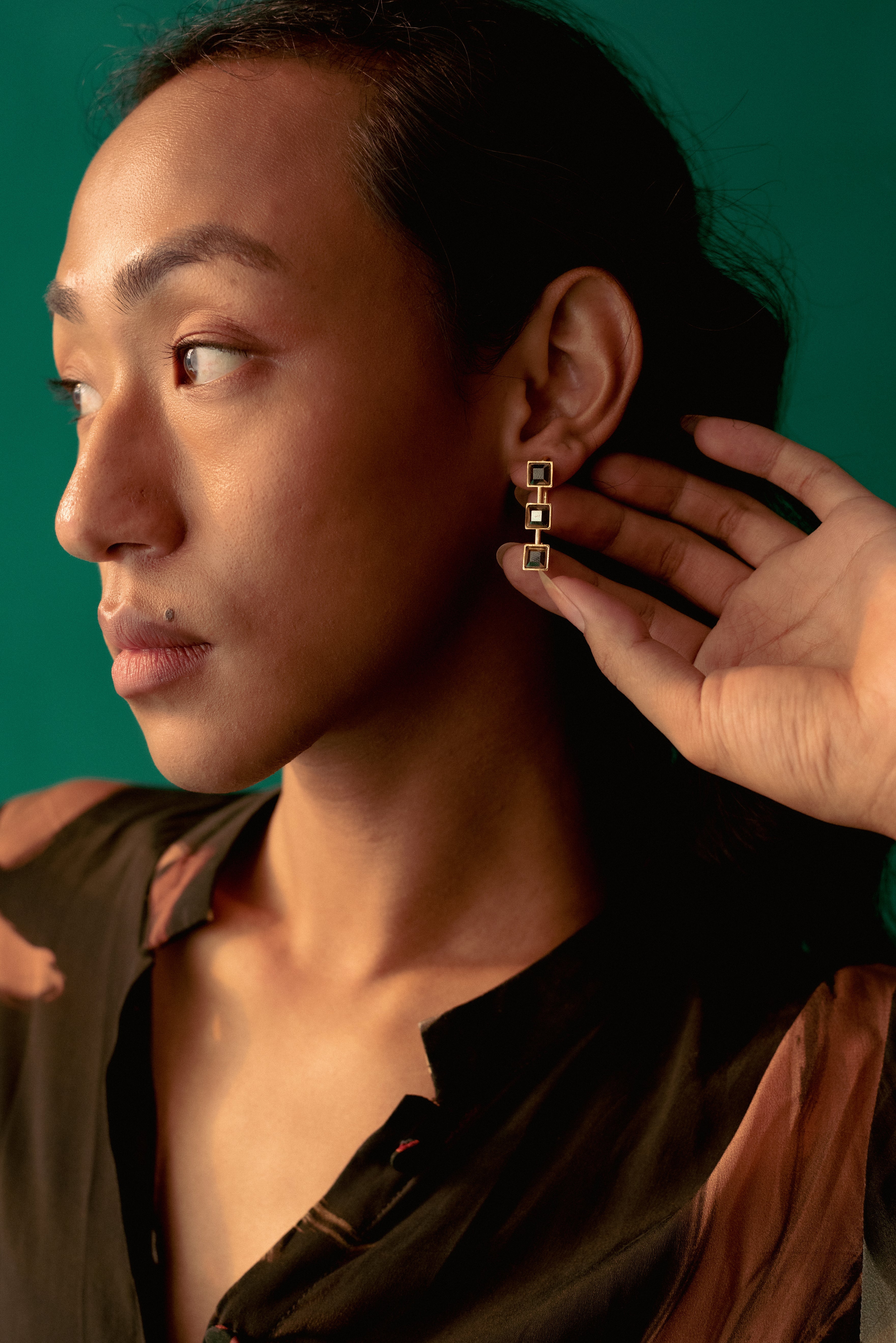 Esme Crystal - The Morganite Earring