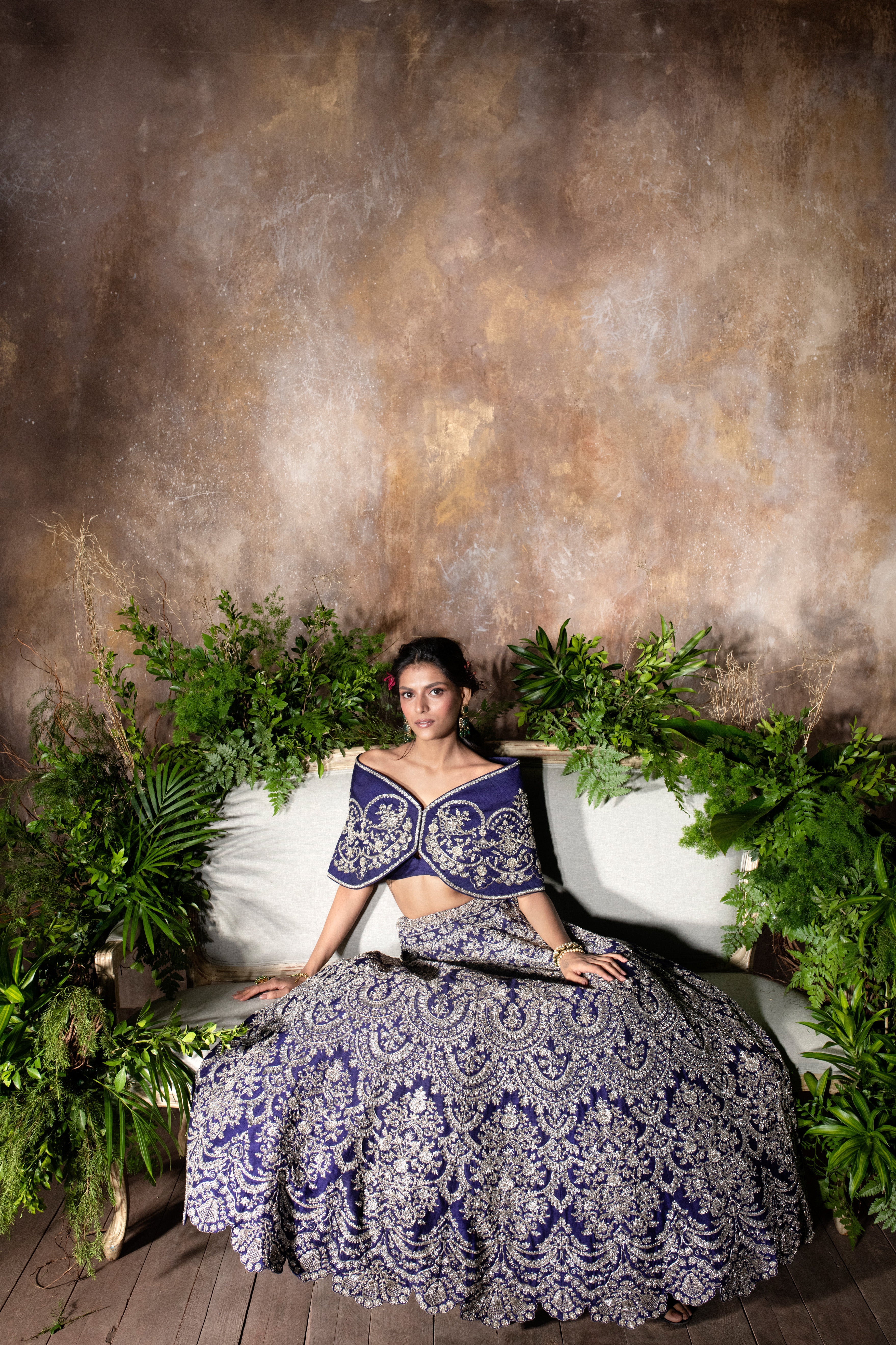 Jayanti Reddy - Purple Embroidered Lehenga Set