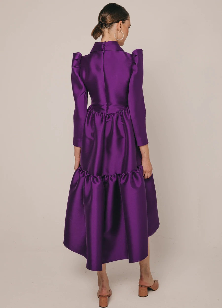 Khushboo & Pankaj - Purple Tier Dress