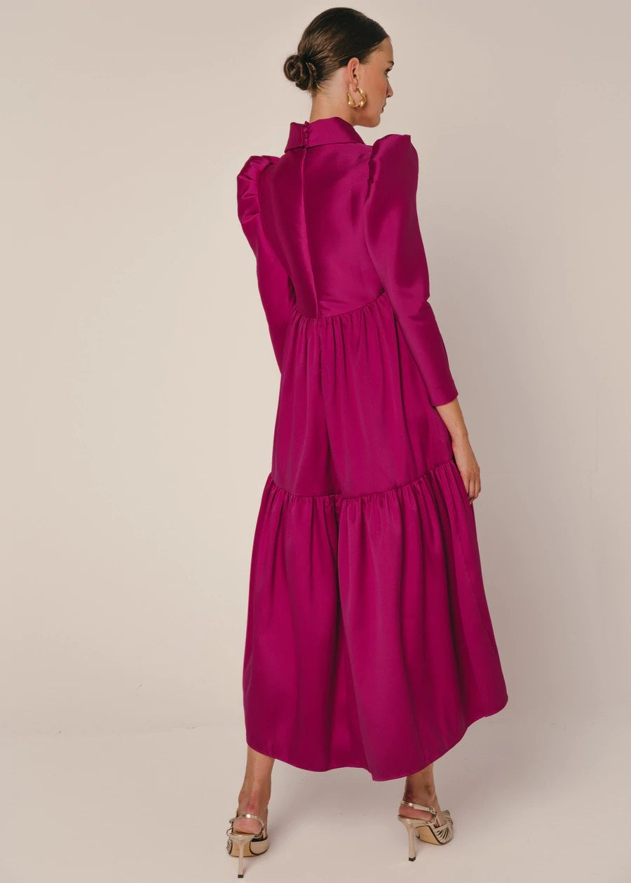 Khushboo & Pankaj - Burnt Pink Tier Dress