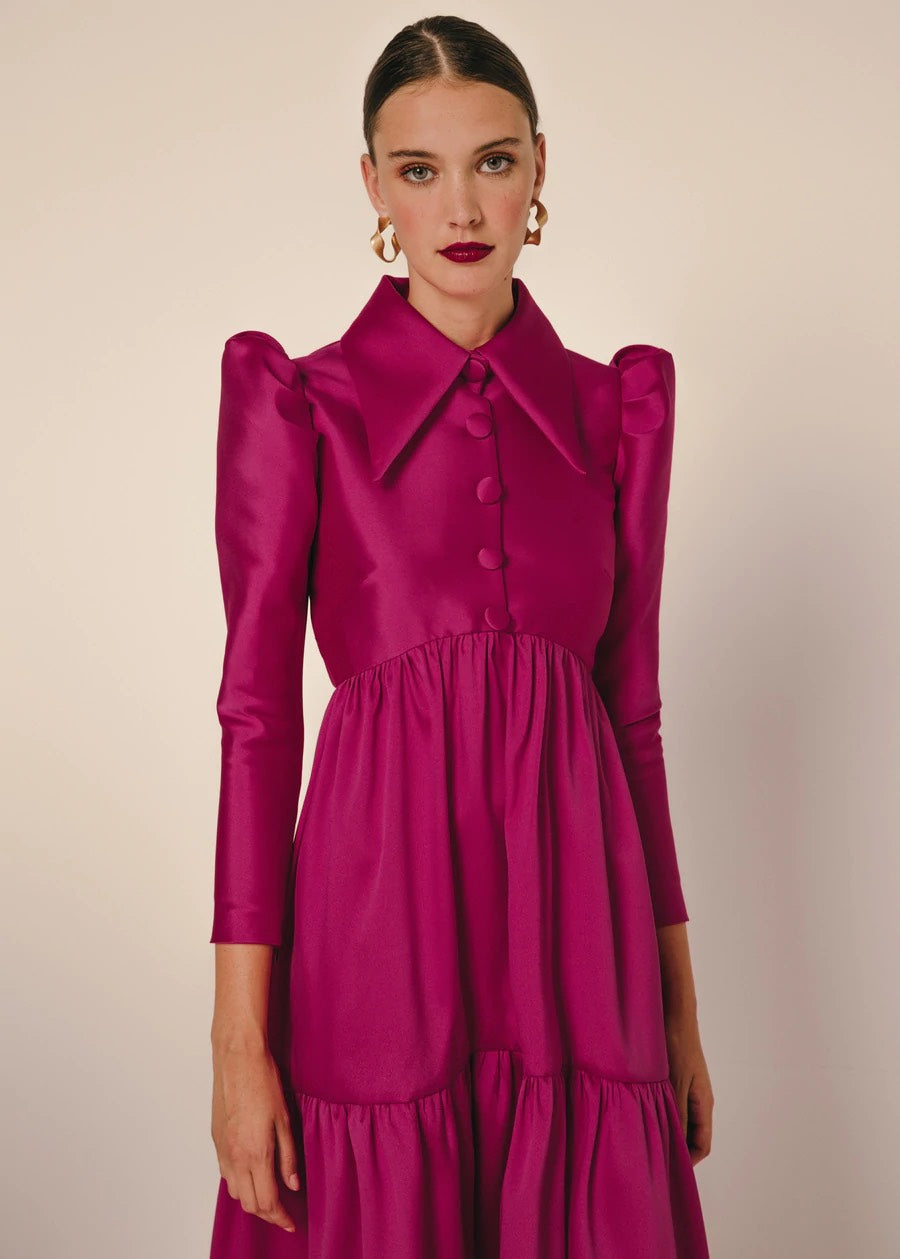 Khushboo & Pankaj - Burnt Pink Tier Dress