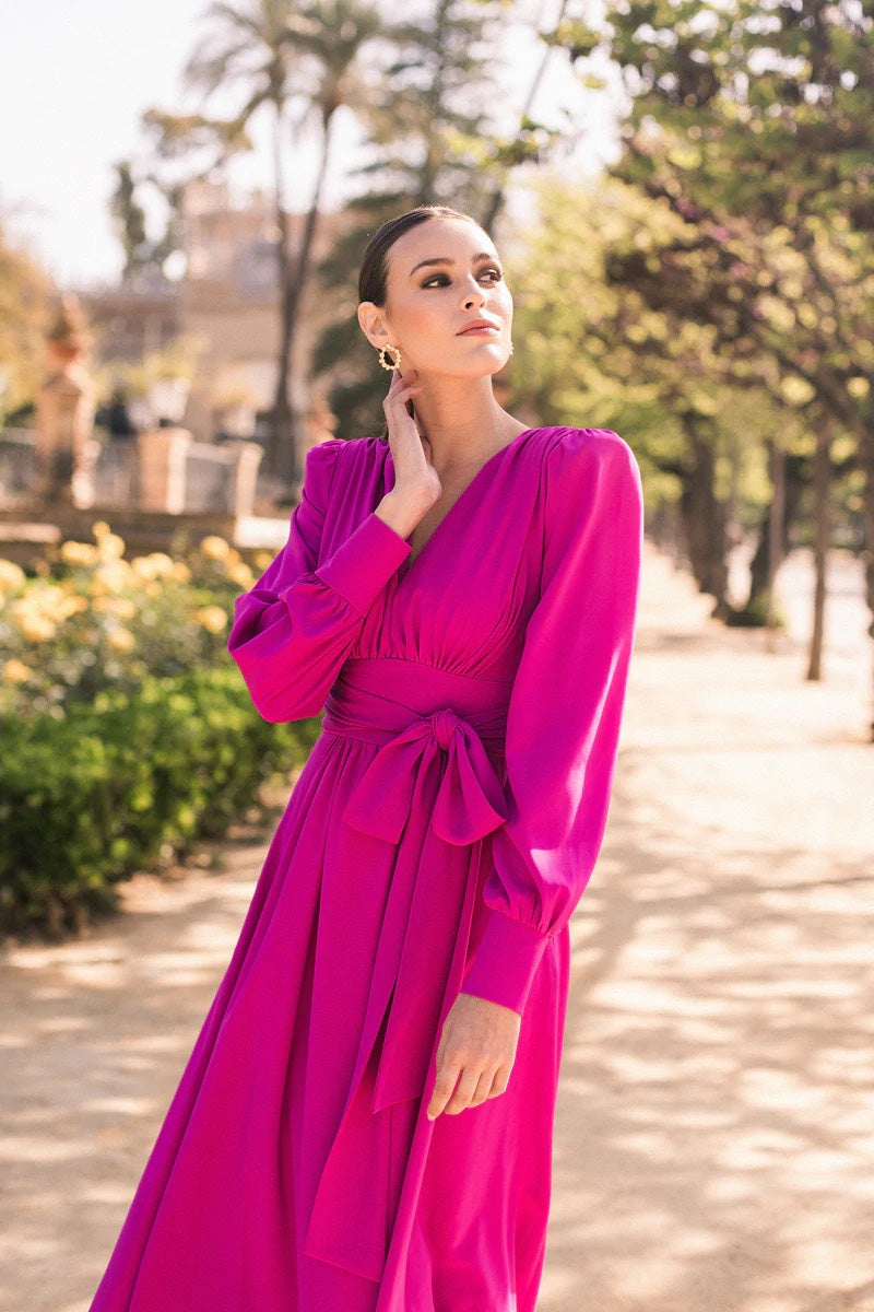 Khushboo & Pankaj - Raspberry Dress