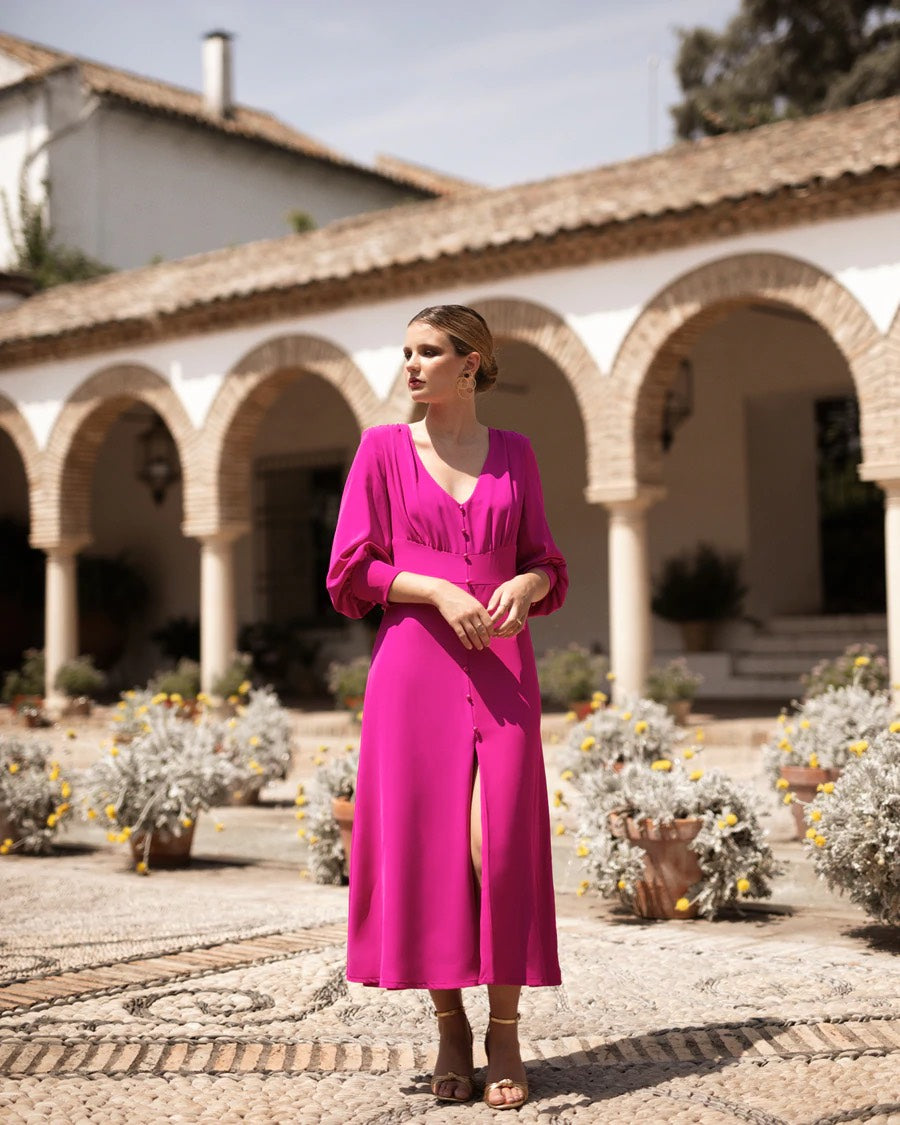 Khushboo & Pankaj - Hot Pink Dress