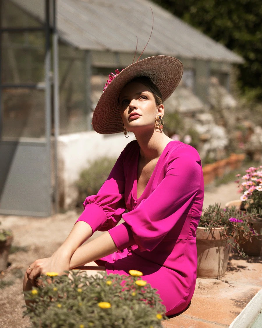 Khushboo & Pankaj - Hot Pink Dress