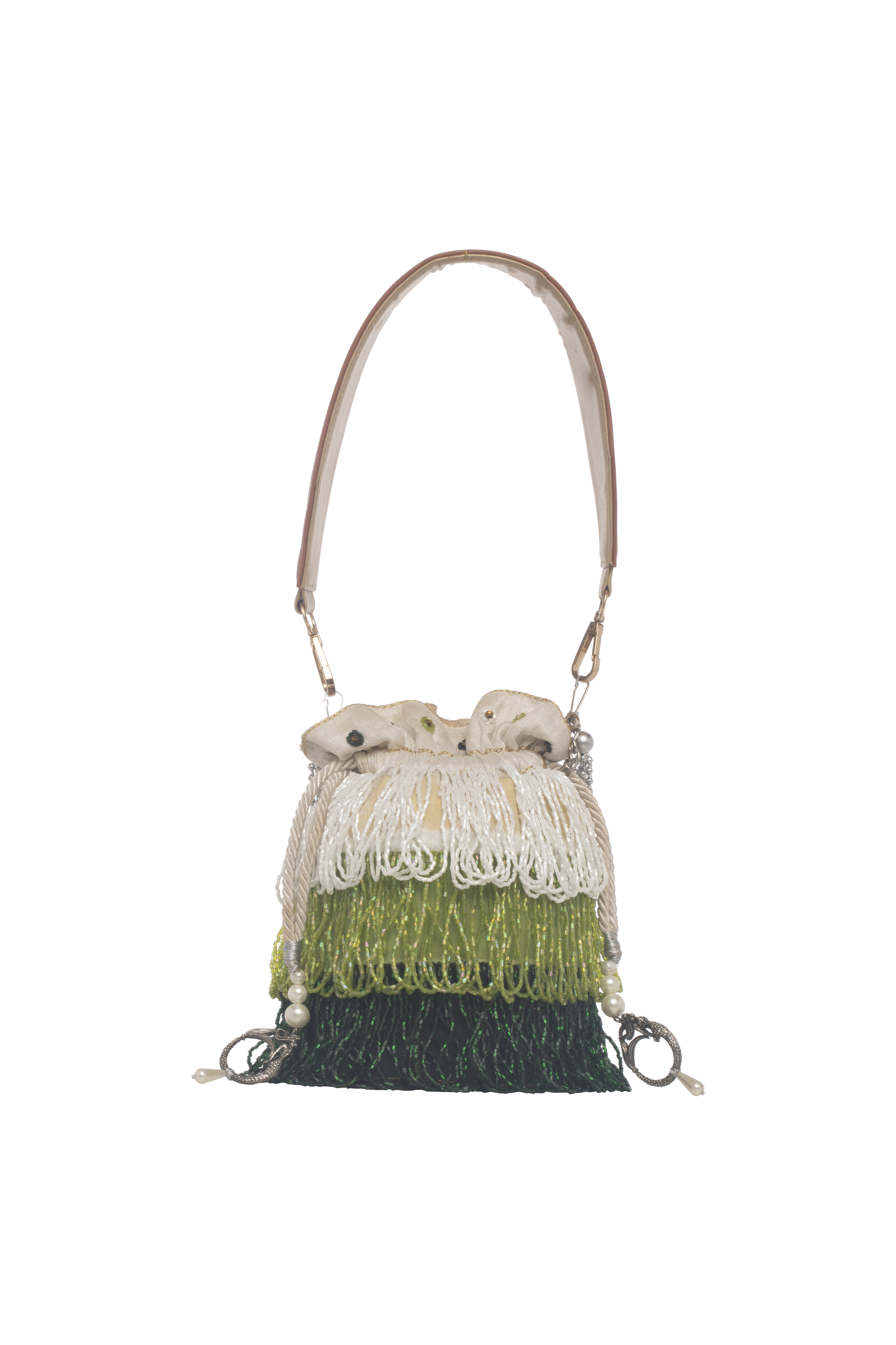 Oceana Clutches - Noor Emerald Green Potli