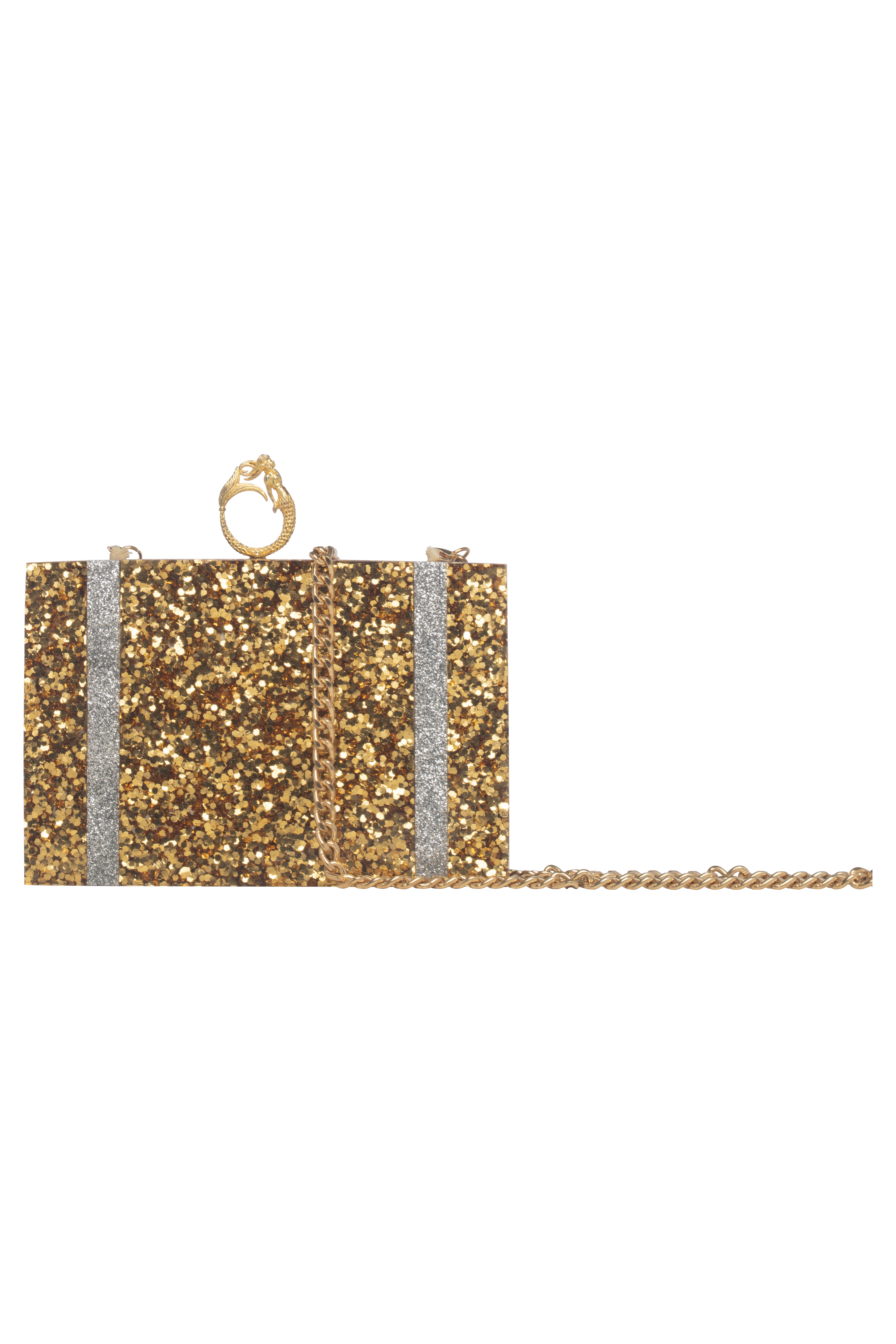 Oceana Clutches - Sparkle Gold Clutch