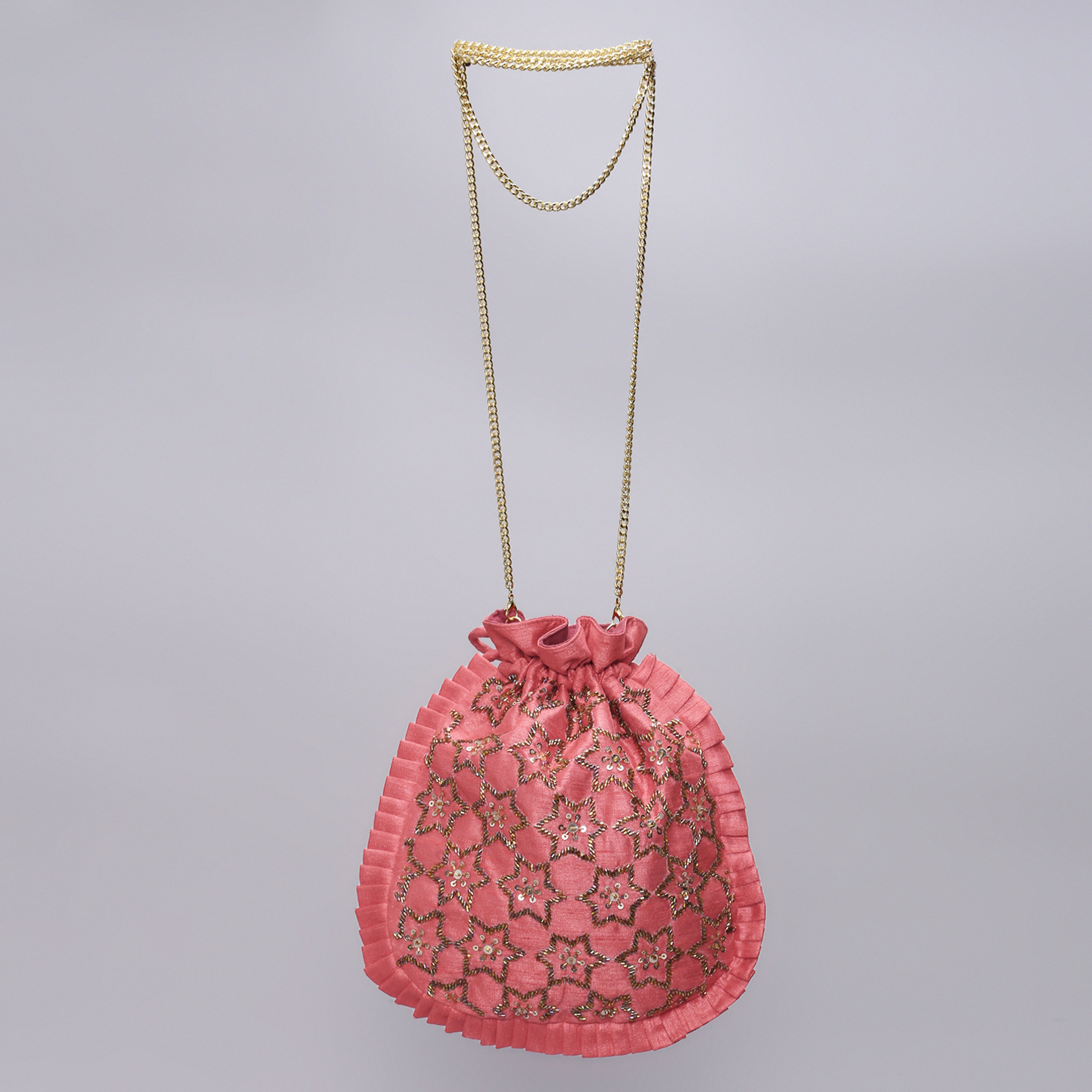 Ornatte - Coral Pink Noor Potli