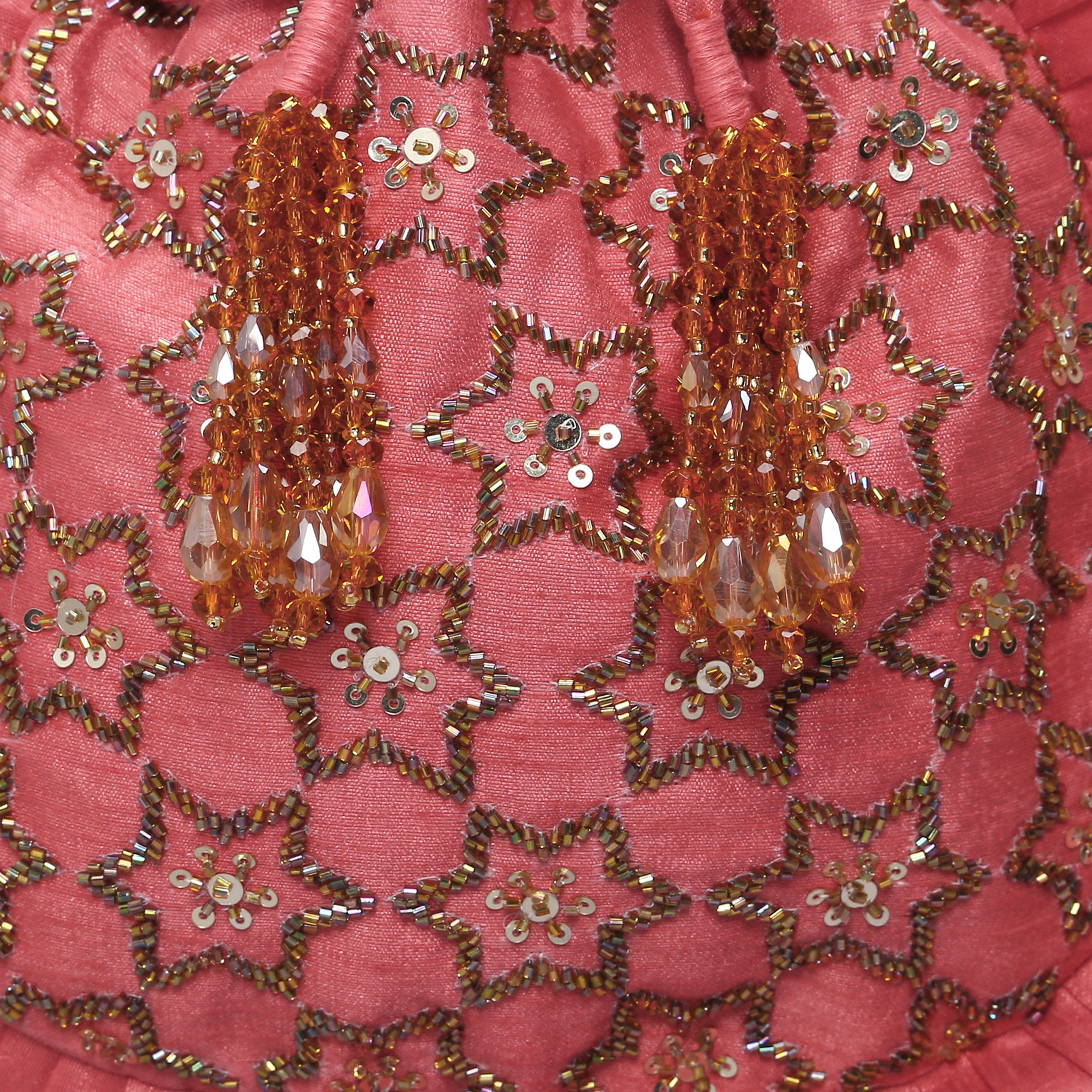 Ornatte - Coral Pink Noor Potli
