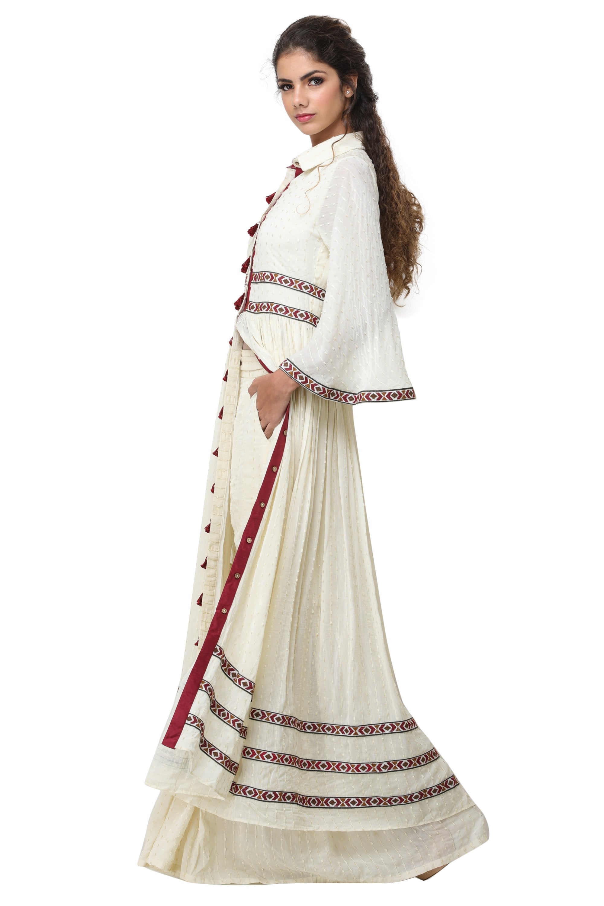 Pinnacle By Shruti Sancheti - Ivory Pant Suit