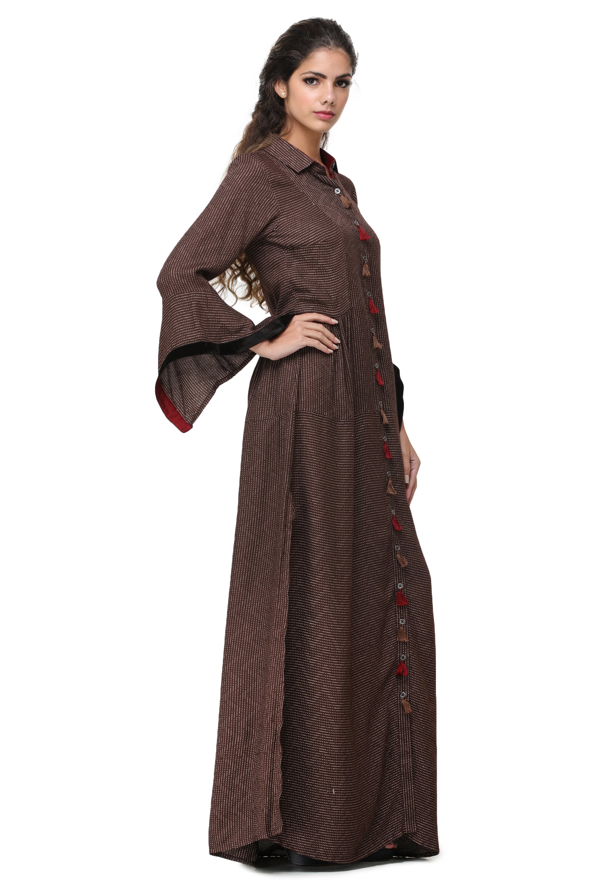 Pinnacle By Shruti Sancheti - Brown Shirt Dress