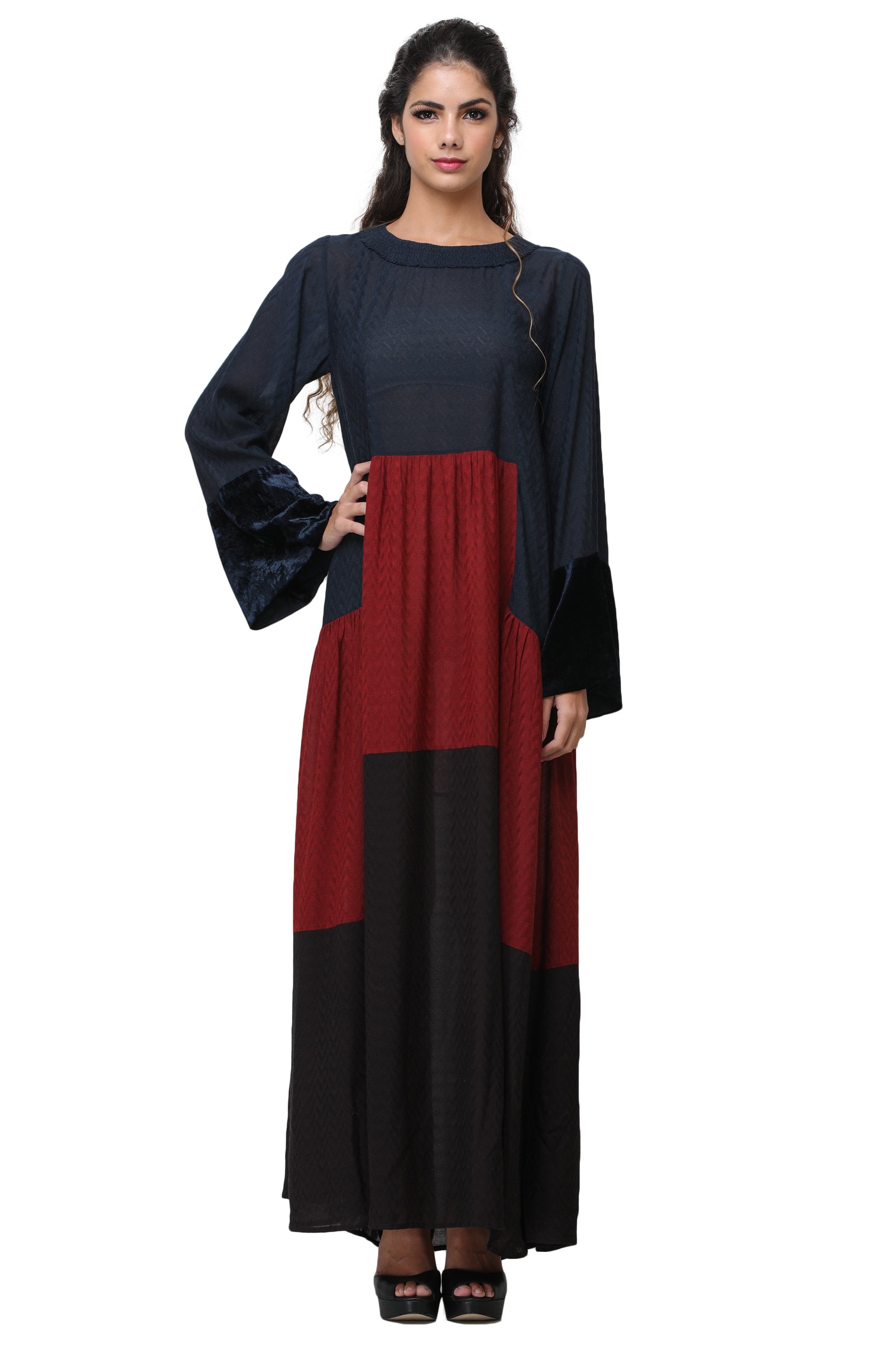 Pinnacle By Shruti Sancheti - Color Blocked Maxi