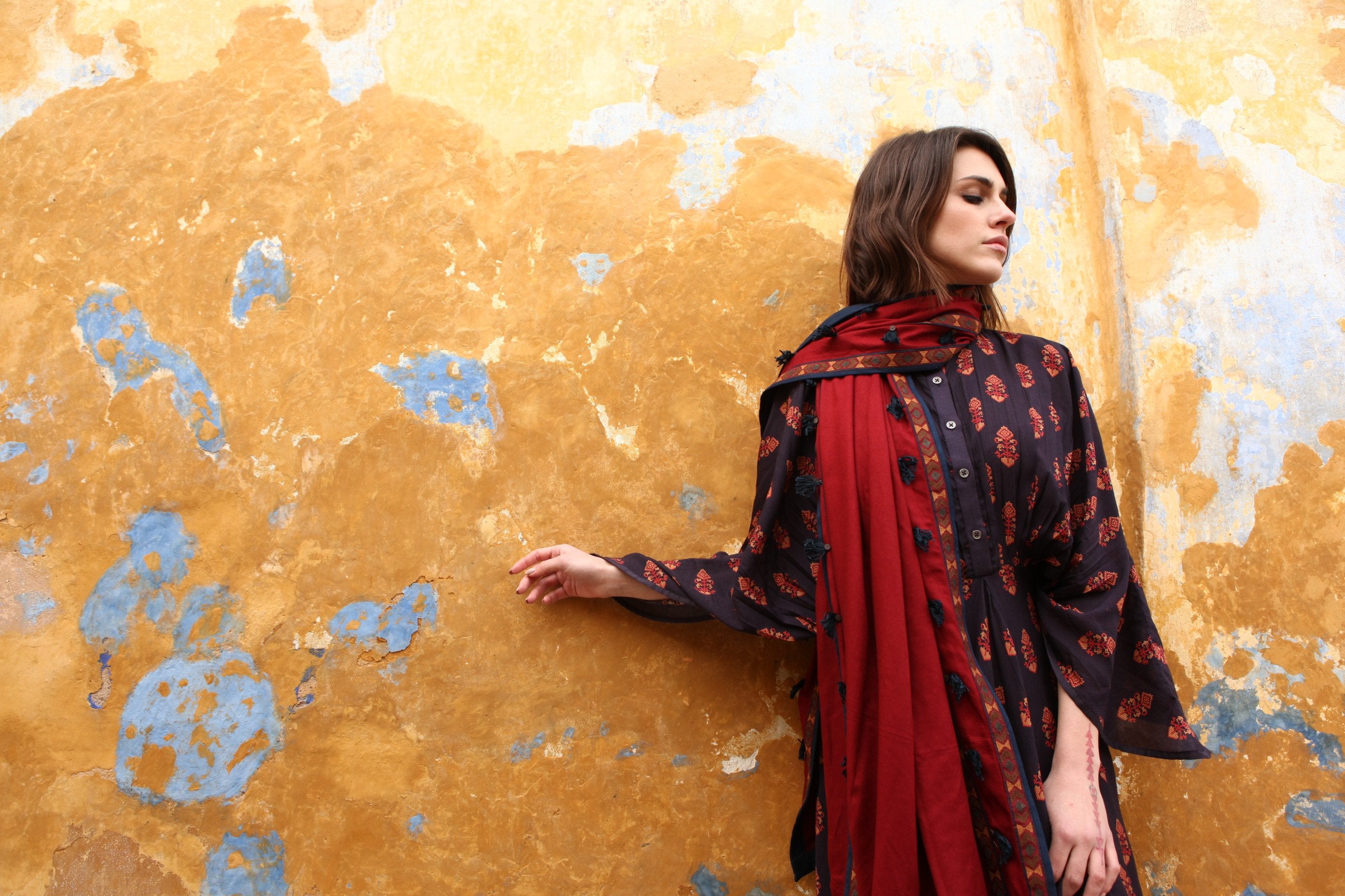 Pinnacle By Shruti Sancheti - Purple Printed Kimono Dress