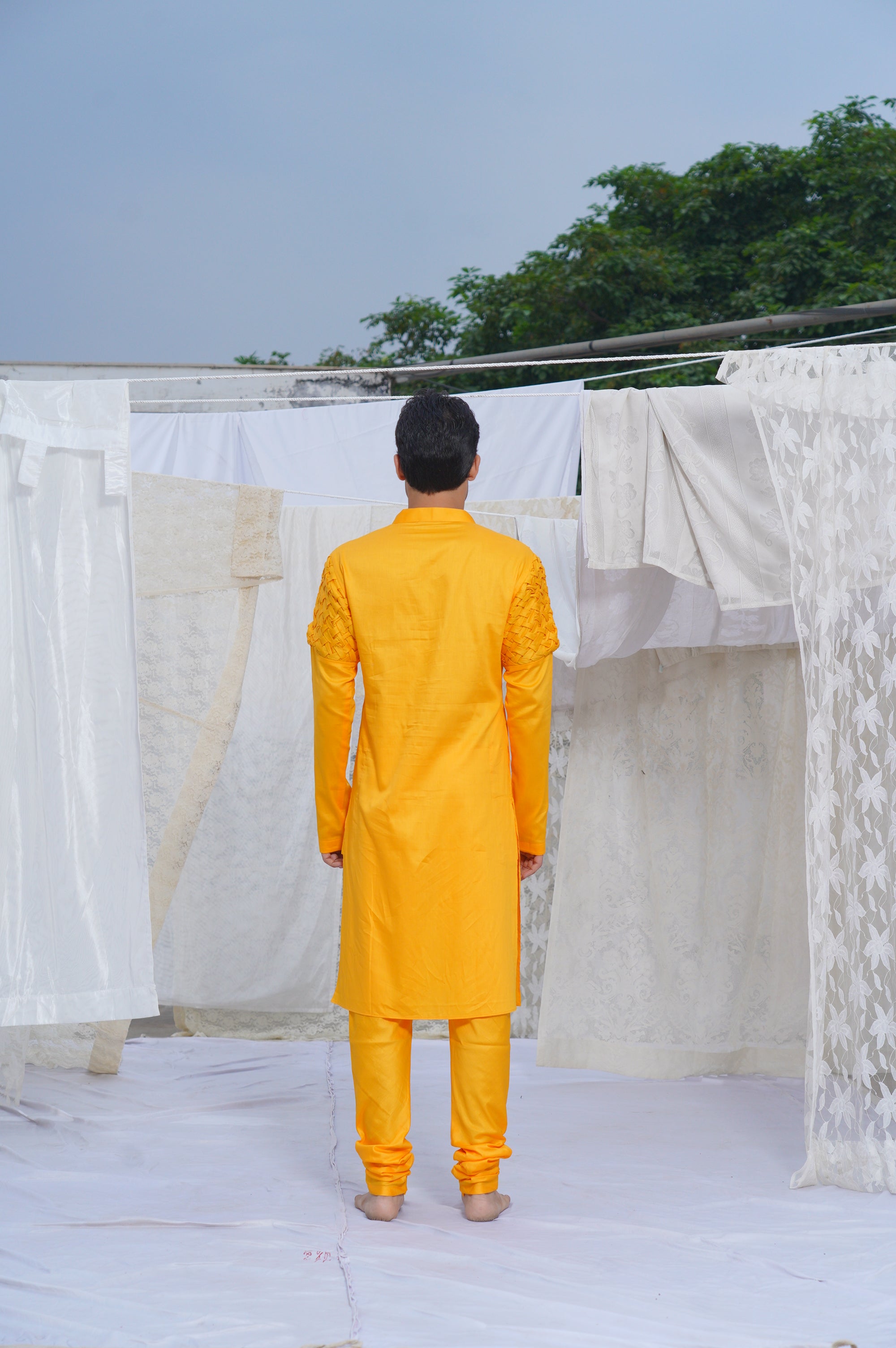 Runit Gupta - Yellow Kurta Set