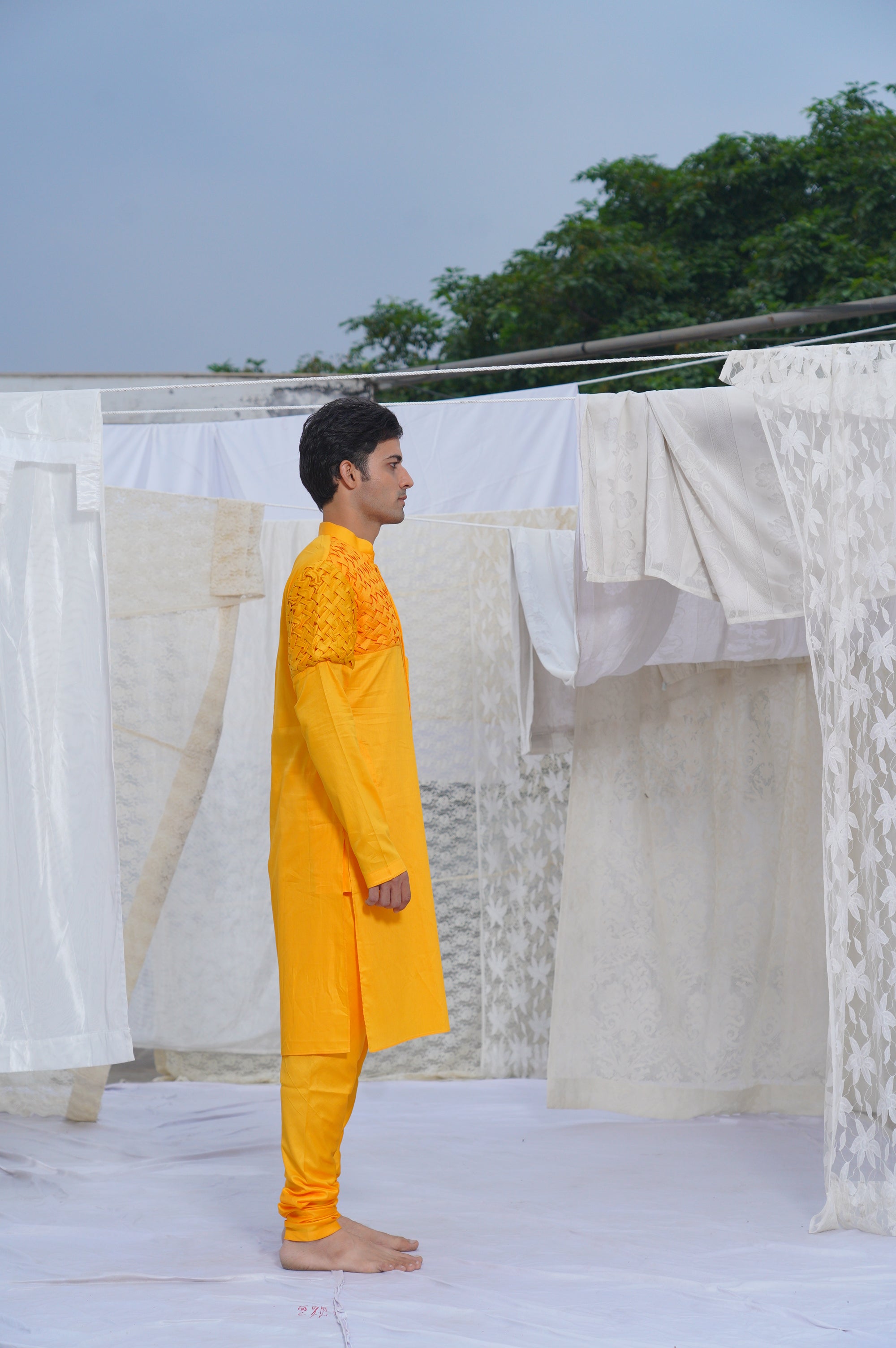 Runit Gupta - Yellow Kurta Set