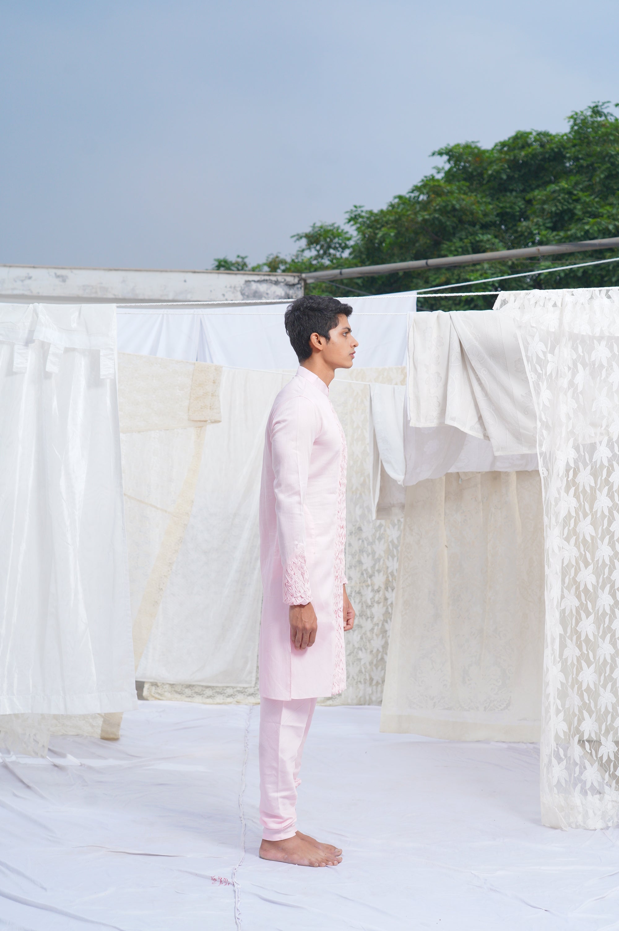 Runit Gupta - Blush Pink Kurta Set