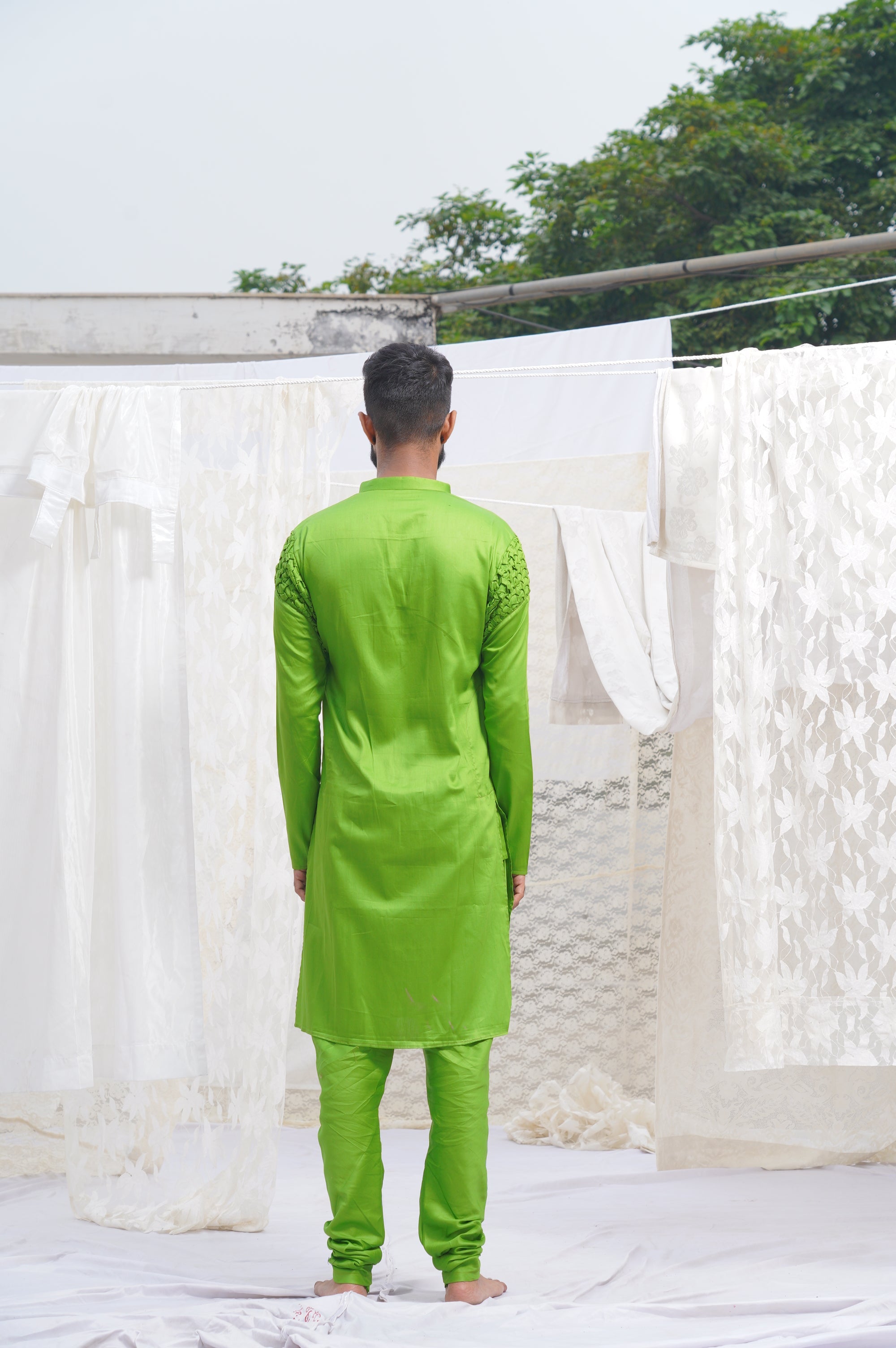 Runit Gupta - Green Kurta Set