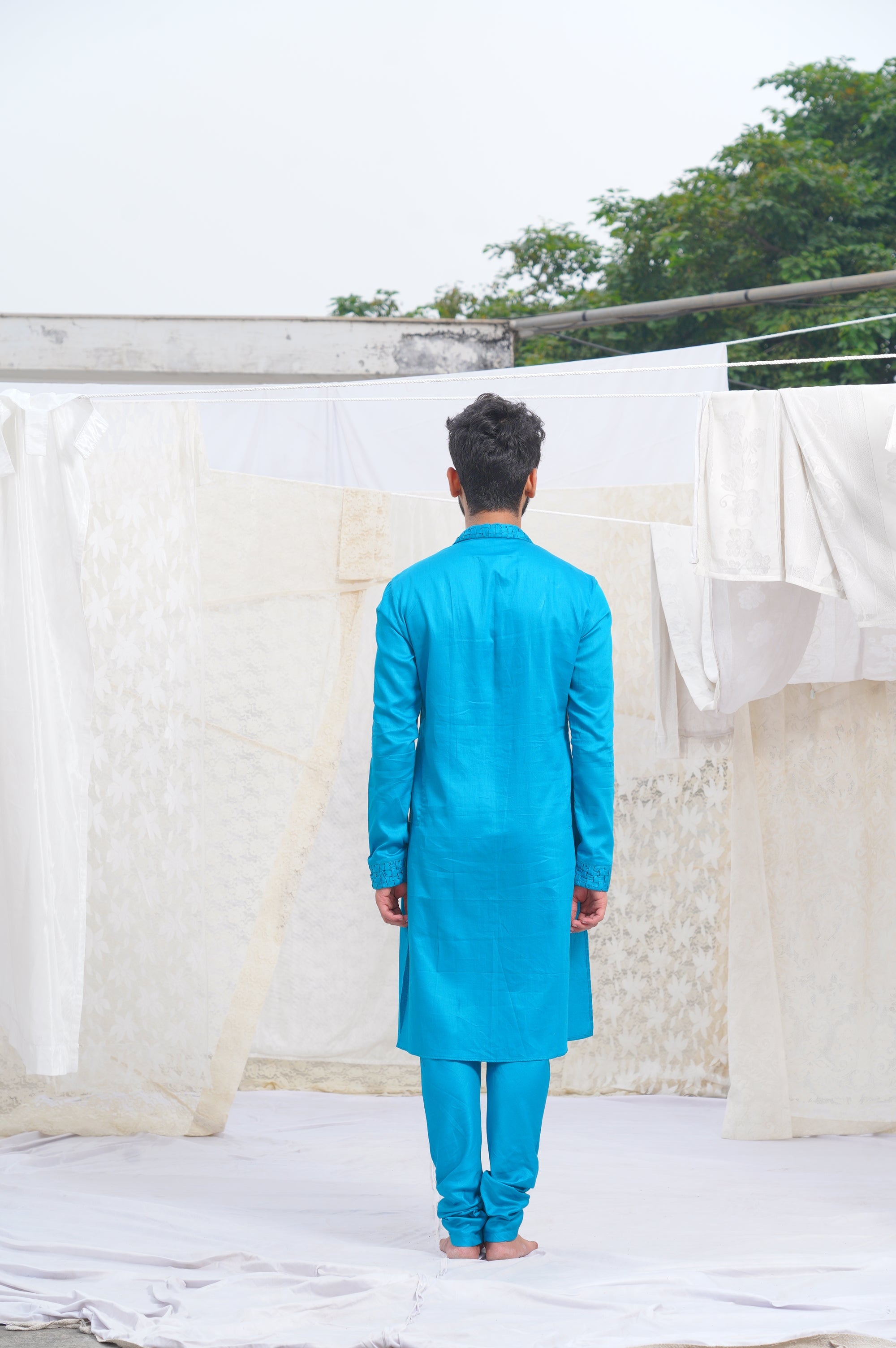 Runit Gupta - Blue Kurta Set