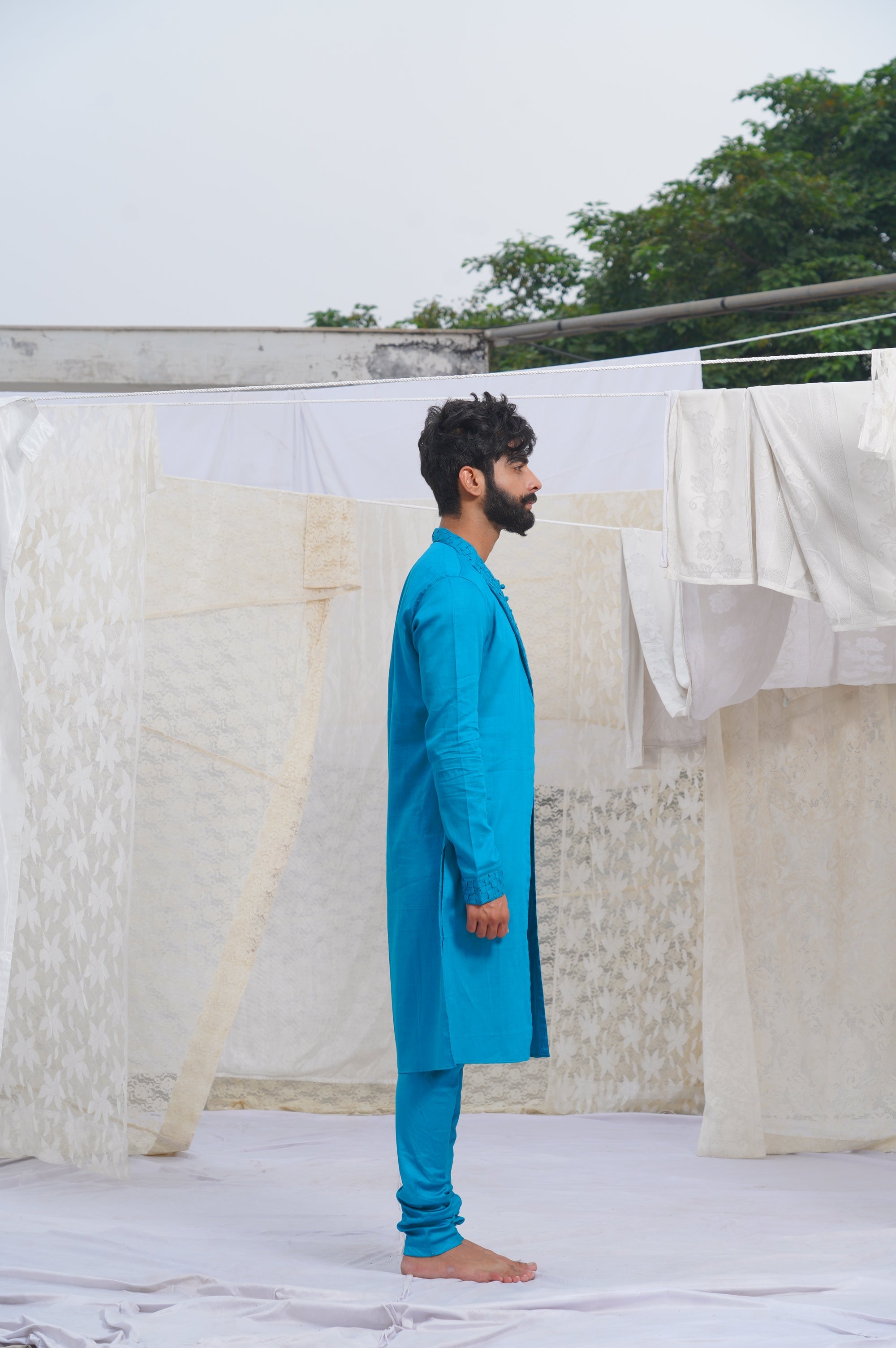 Runit Gupta - Blue Kurta Set