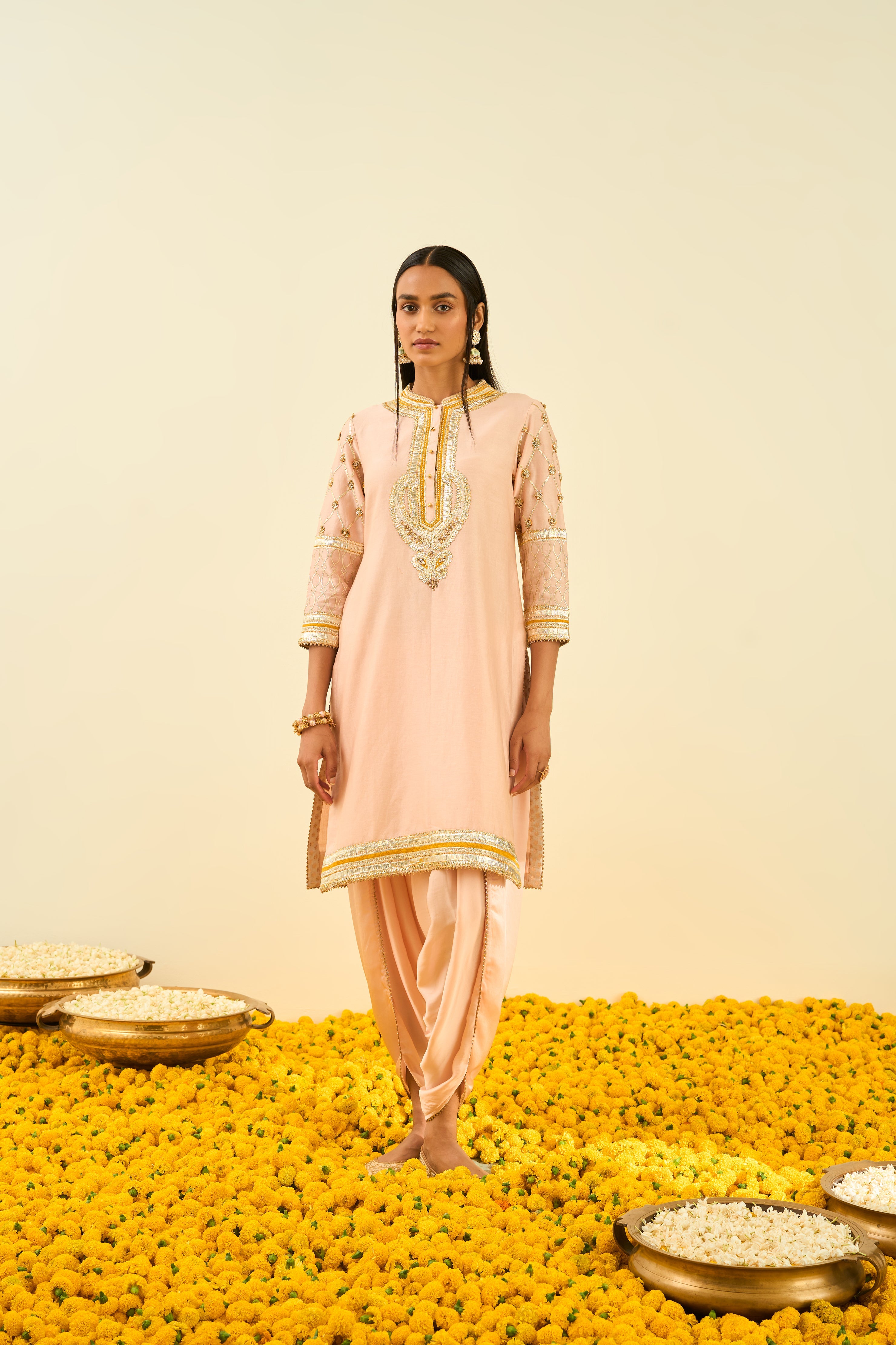Sheetal Batra - Aminah - Rosepink Embroidered Kurta Set