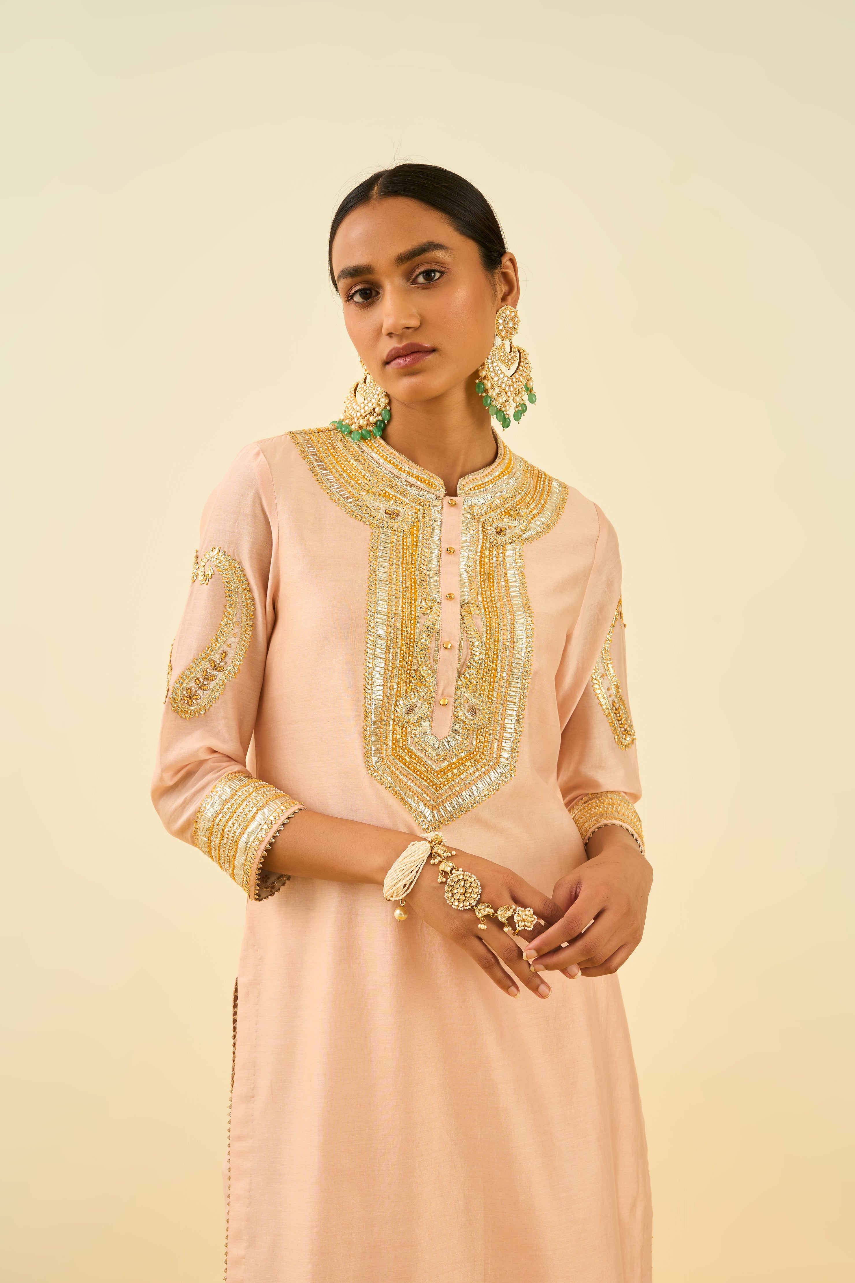 Sheetal Batra - Aliyah - Rosepink Embroidered Kurta Set