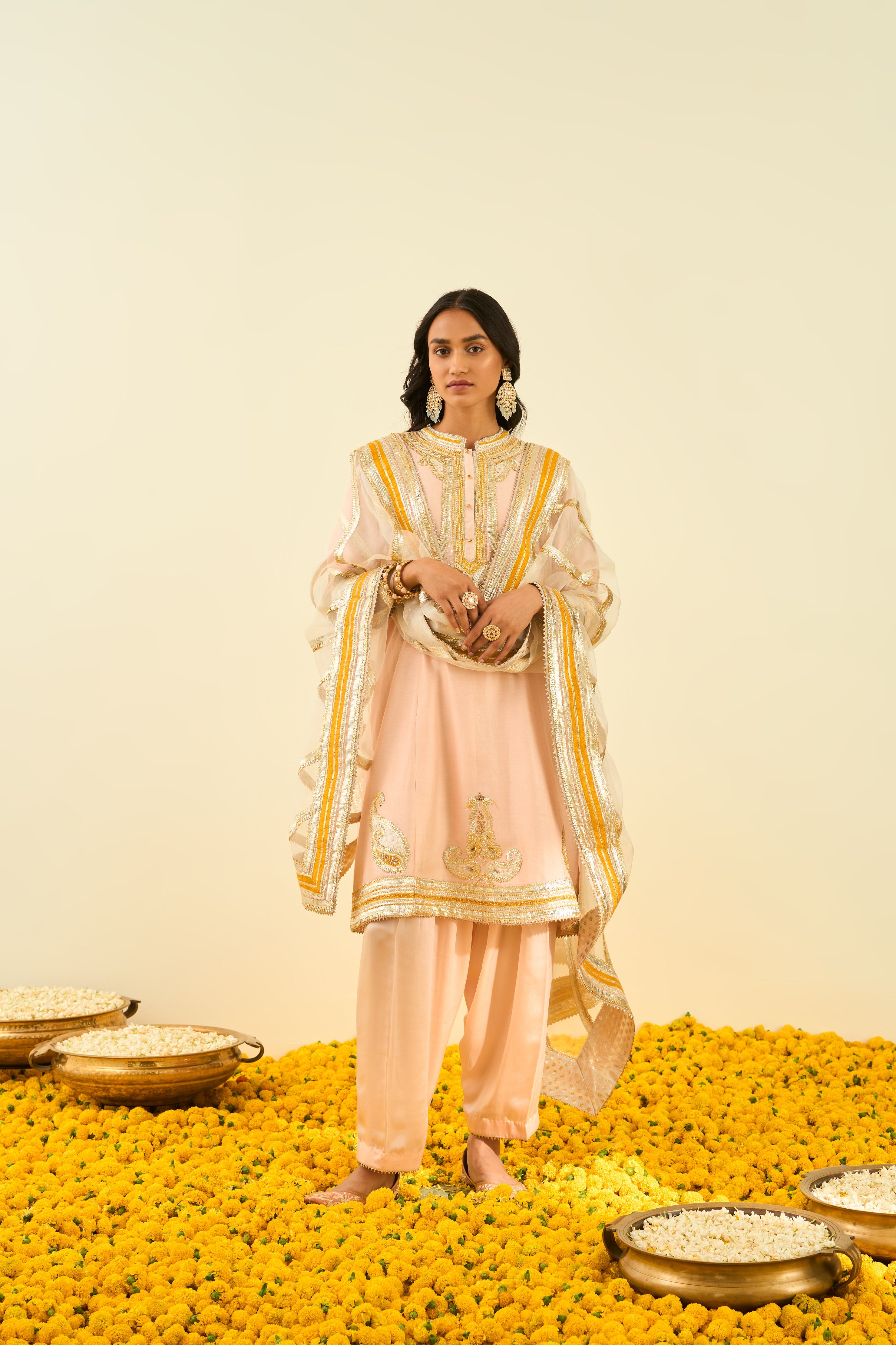 Sheetal Batra - Sadiyah - Rosepink Embroidered Kurta Set
