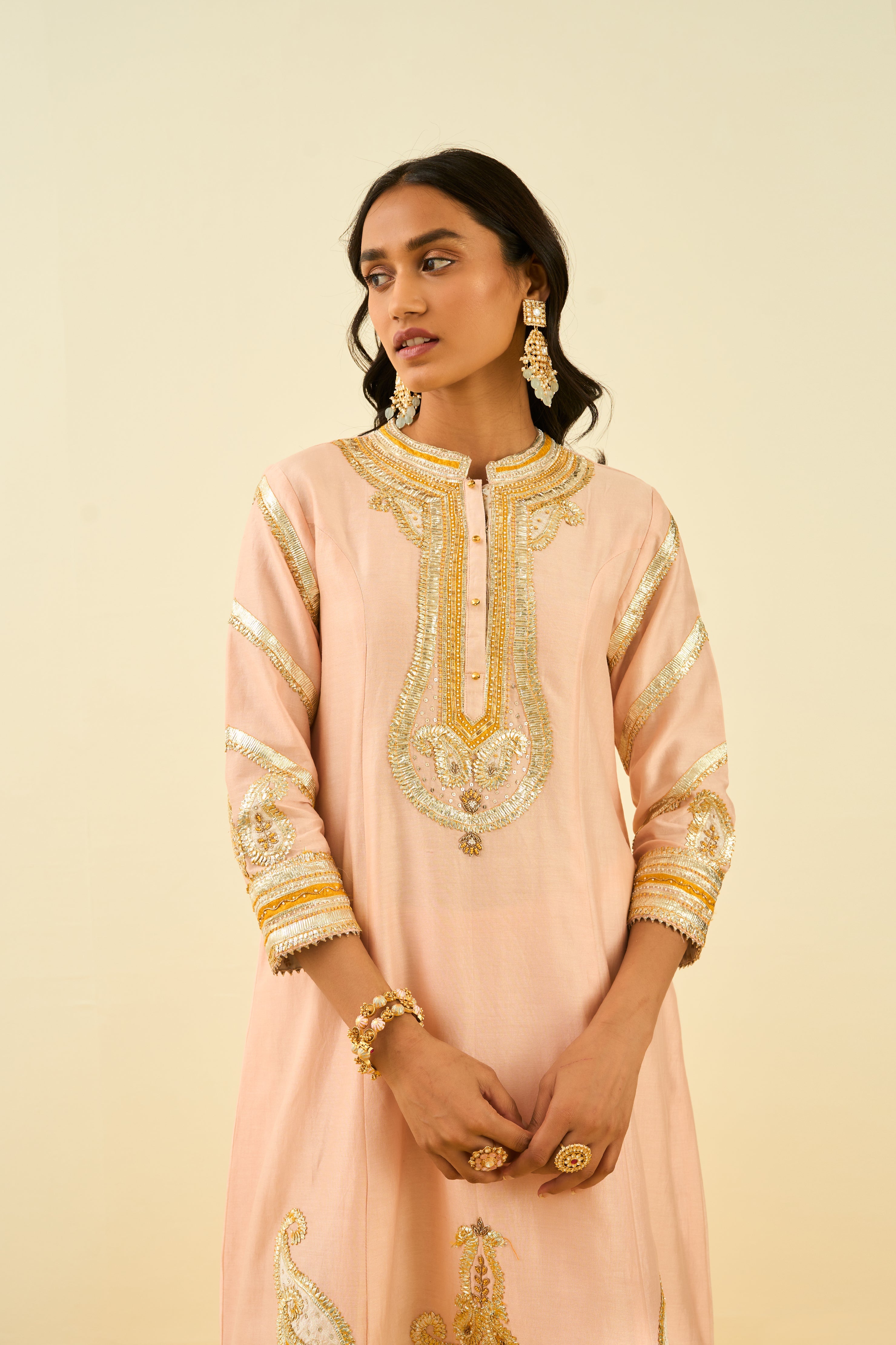 Sheetal Batra - Sadiyah - Rosepink Embroidered Kurta Set
