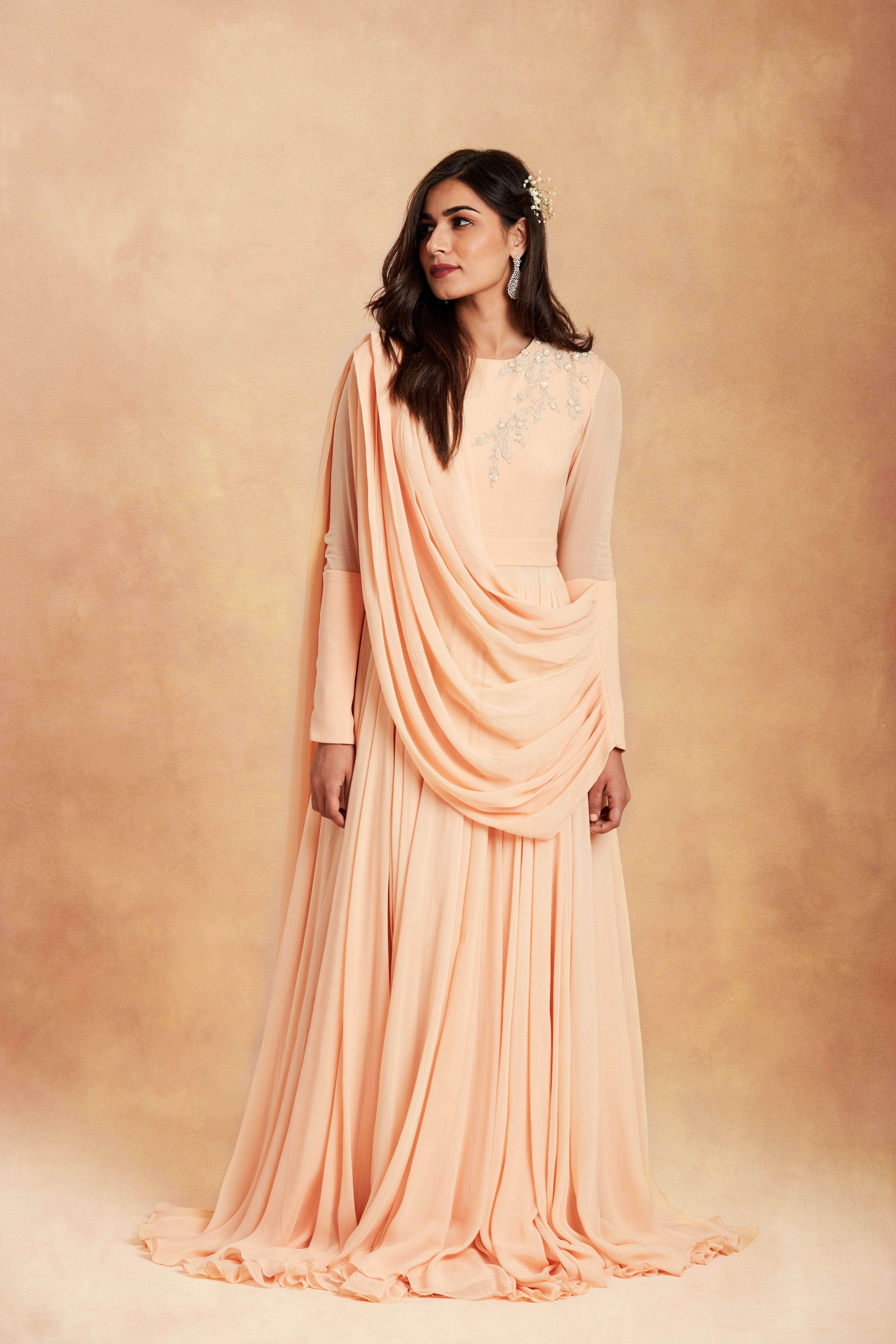 Sanjhana Reddy - Nude pre-draped anarkali