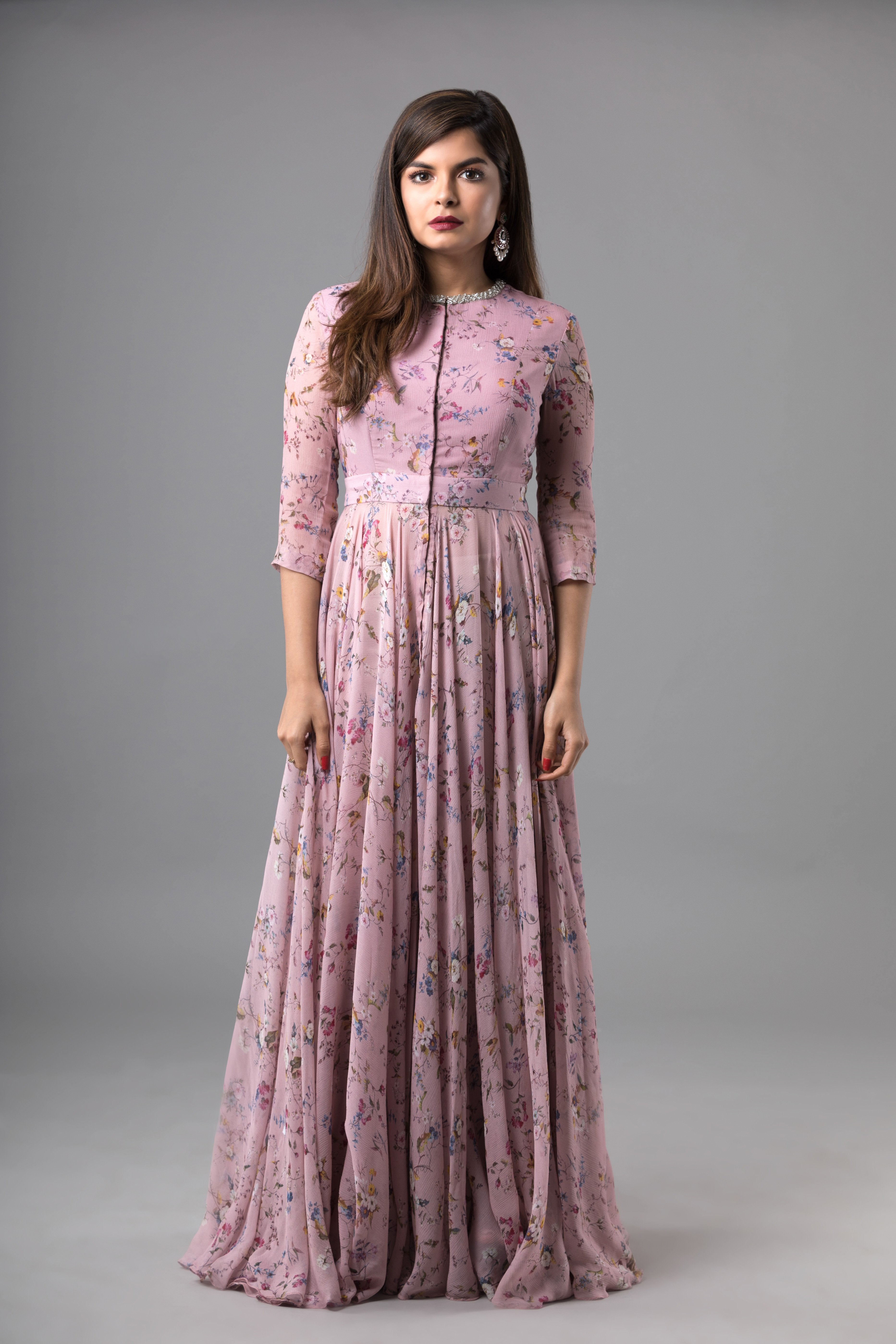 Sanjhana Reddy - Floral Print Anarkali