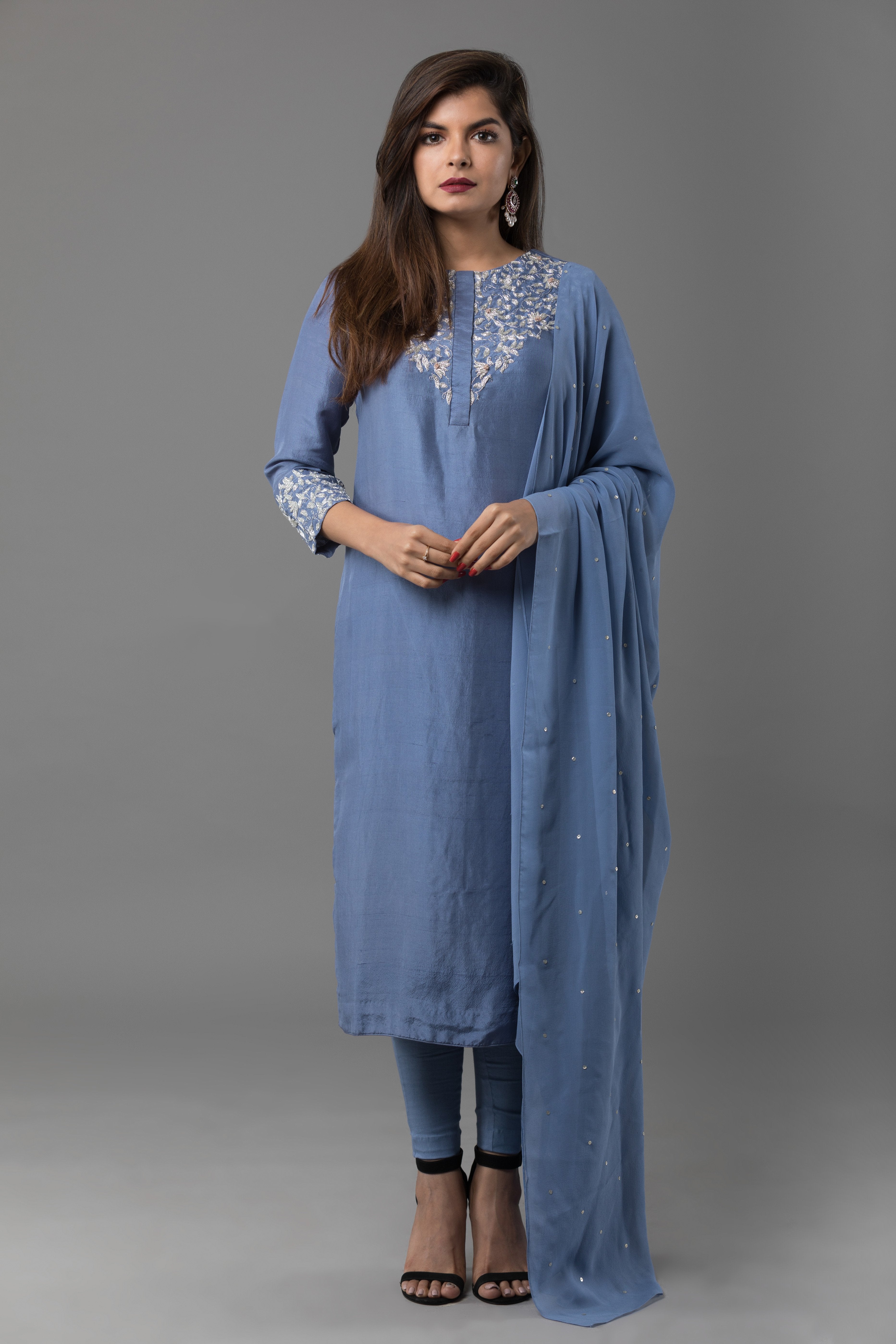 Sanjhana Reddy - Powder Blue Chudidar