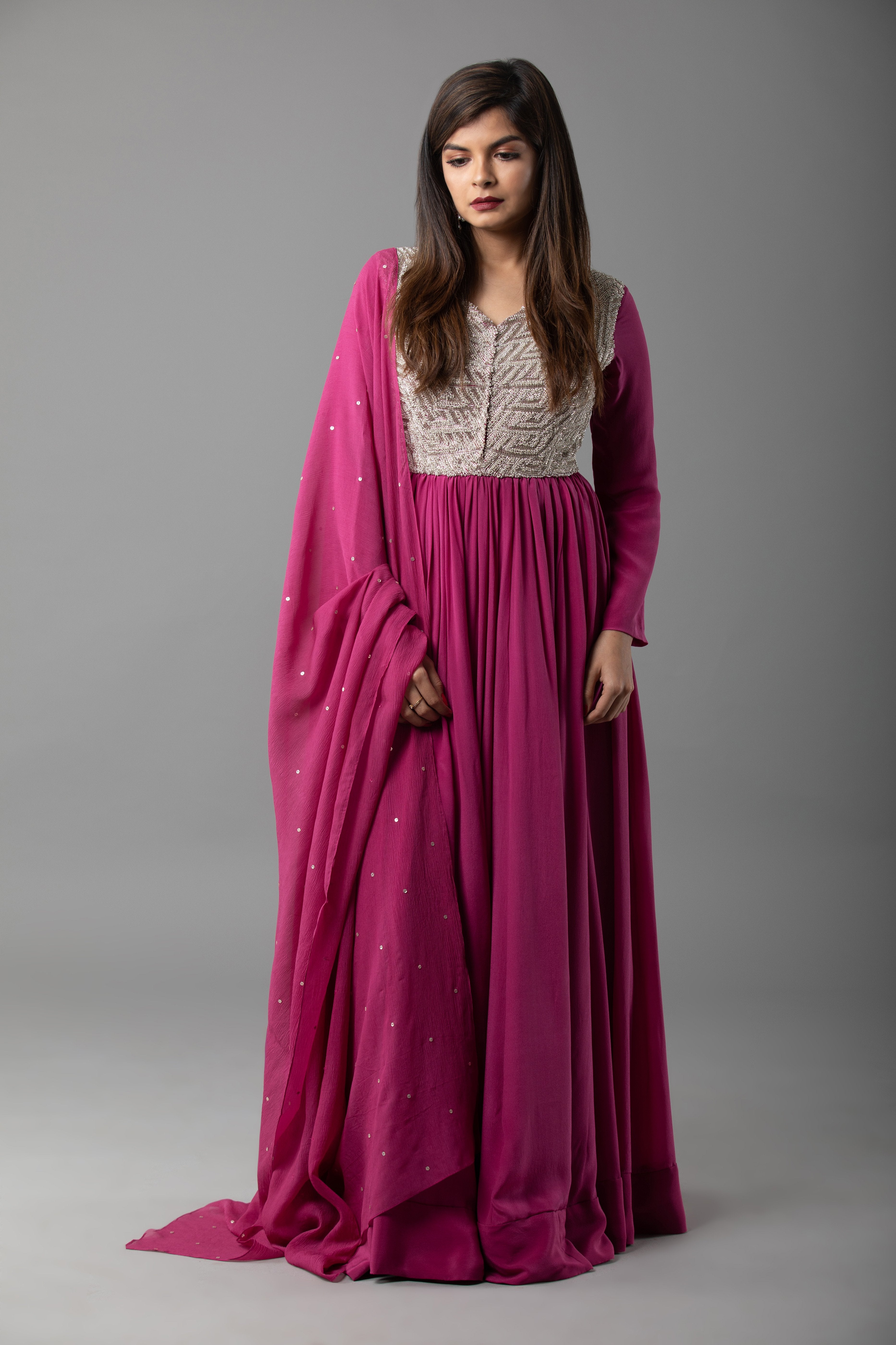 Sanjhana Reddy - Purple Zardozi Anarkali