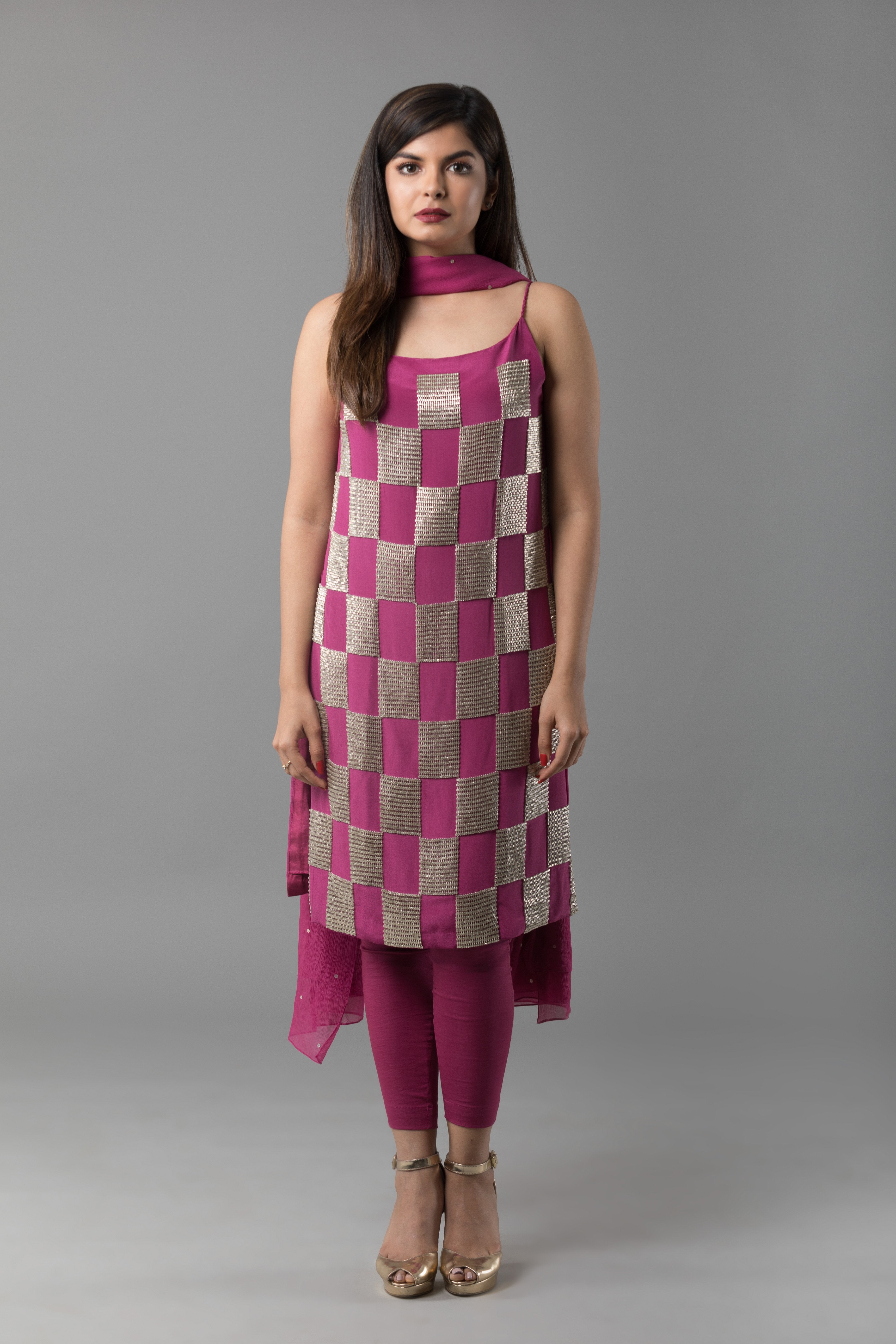 Sanjhana Reddy - Purple Sequence Chudidar