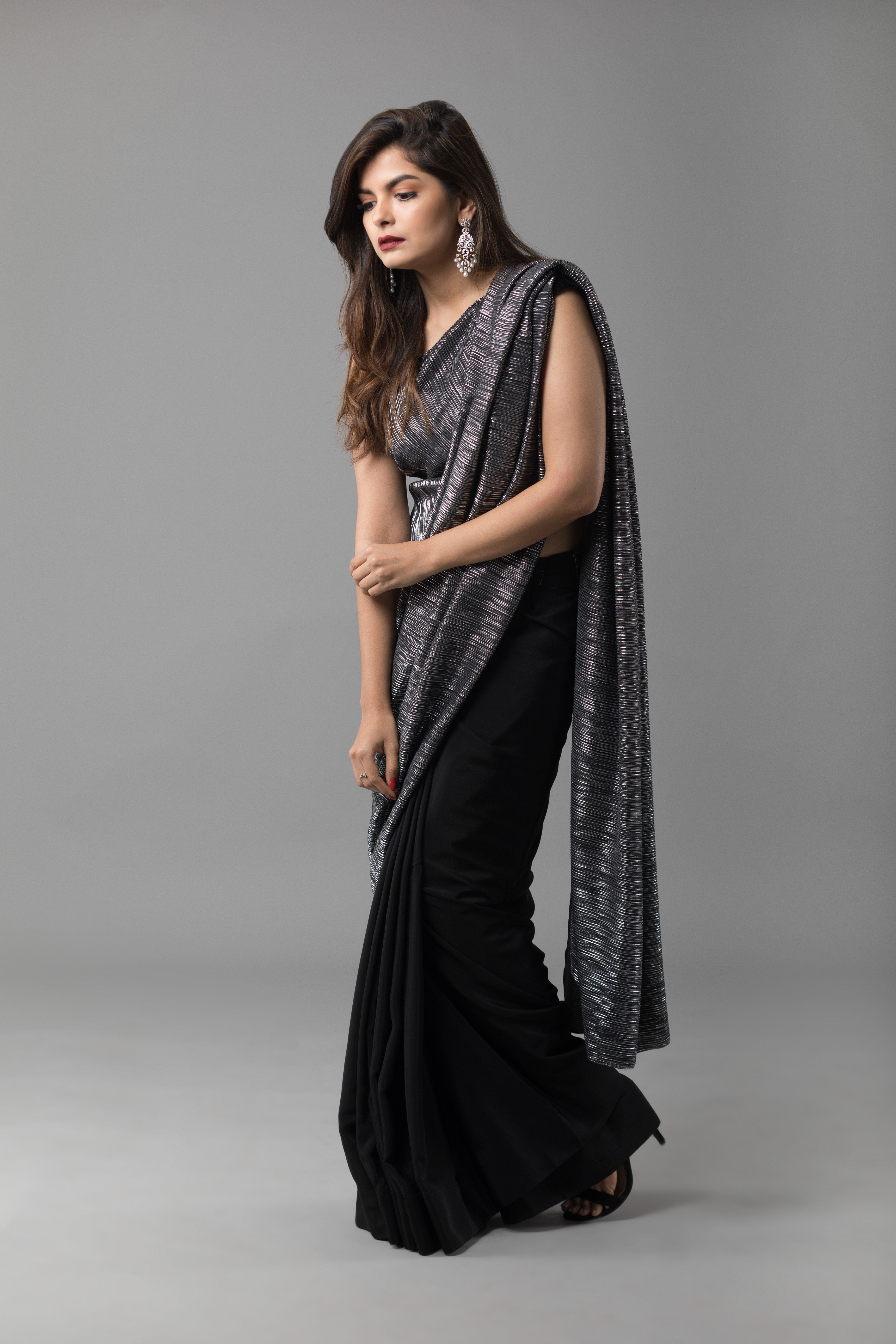 Sanjhana Reddy - Plise Saree