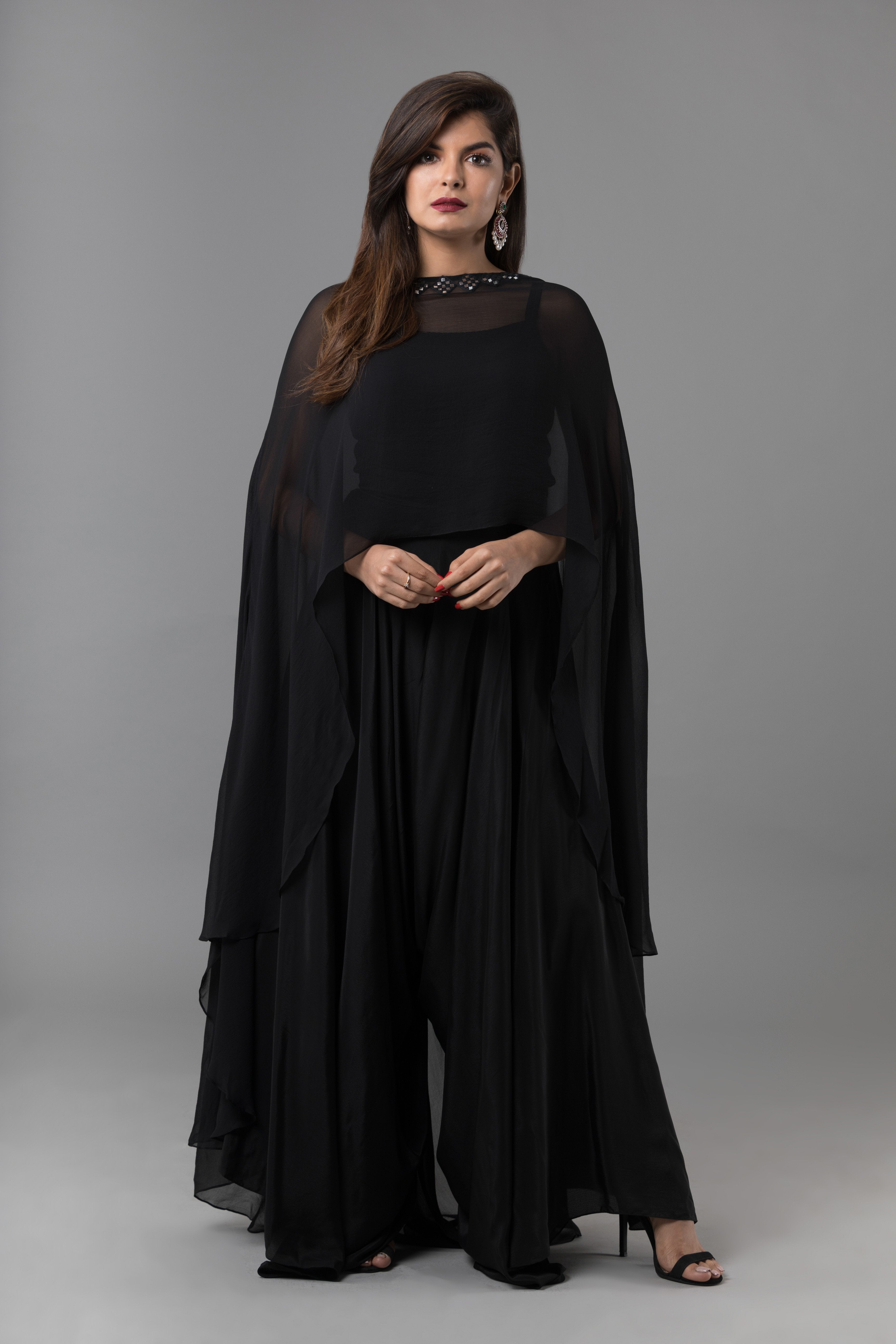 Sanjhana Reddy - Mirrored Cape & Drape Pants