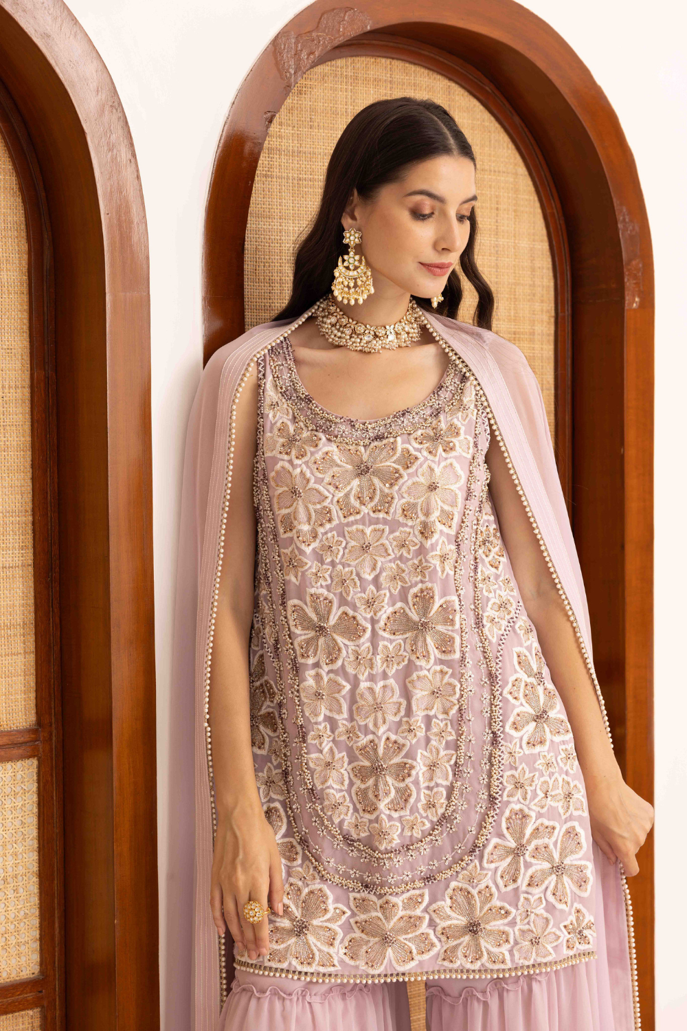 Prisha Short Kurta With Sharara