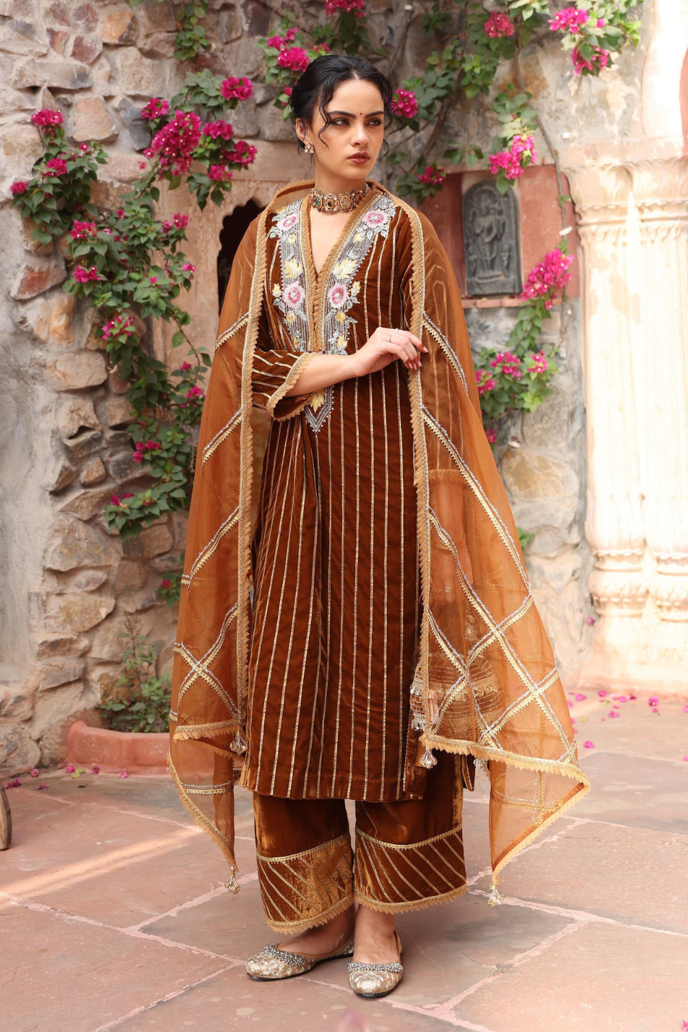 Honey Gold Kurta Set - RTS