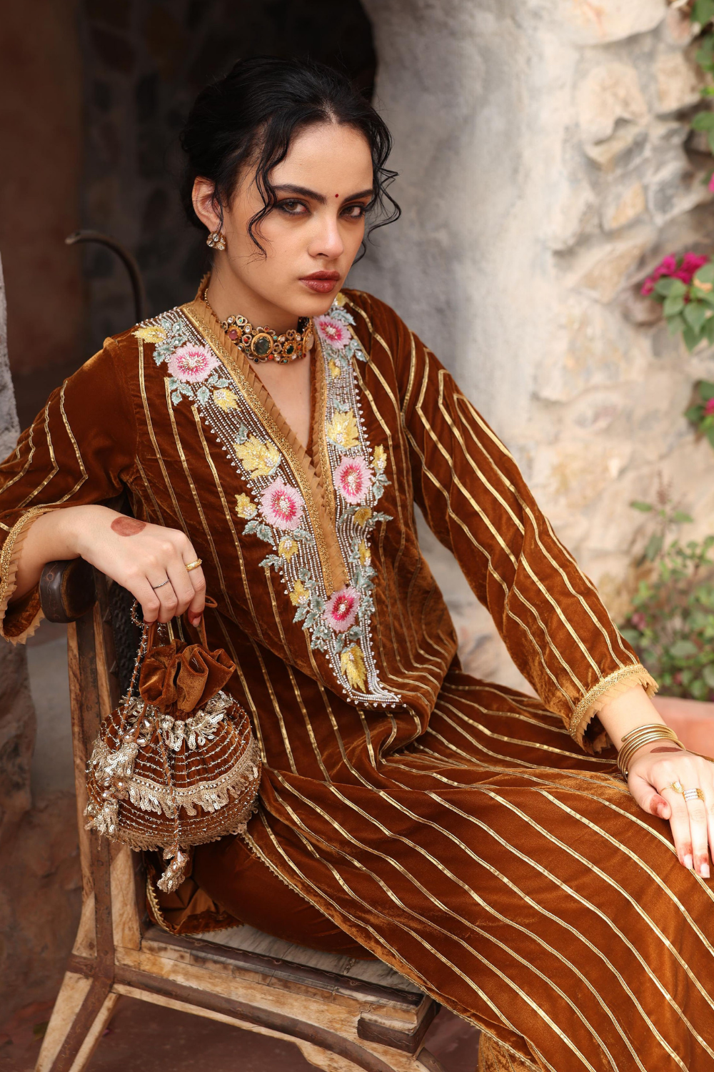 Honey Gold Kurta Set - RTS