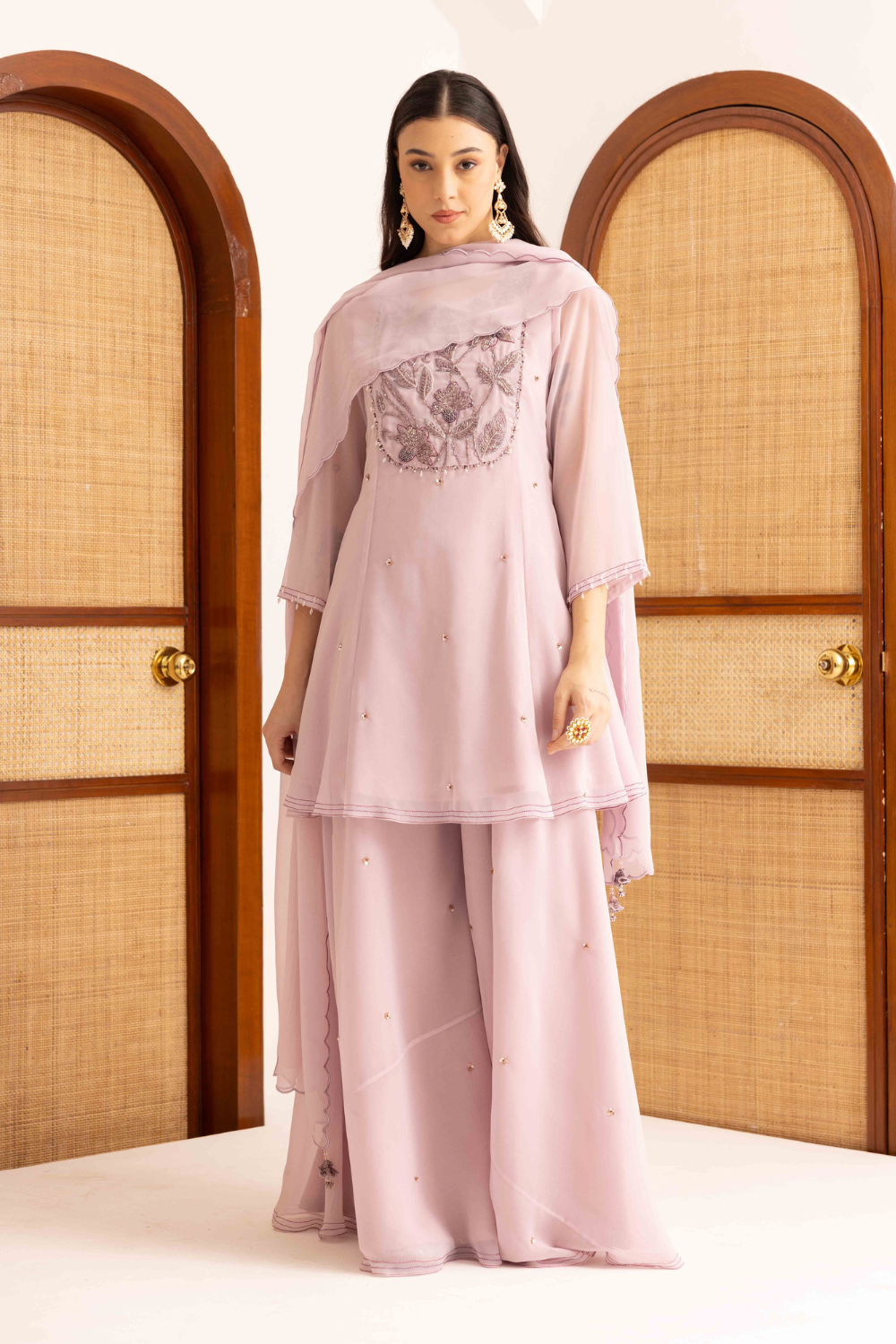 Seher Peplum Short Kurta Sharara