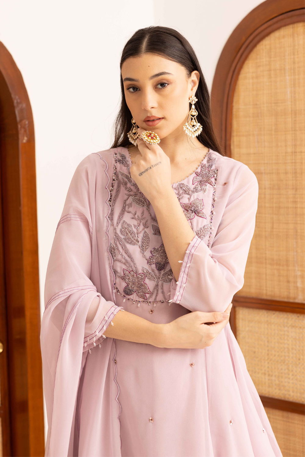 Seher Peplum Short Kurta Sharara
