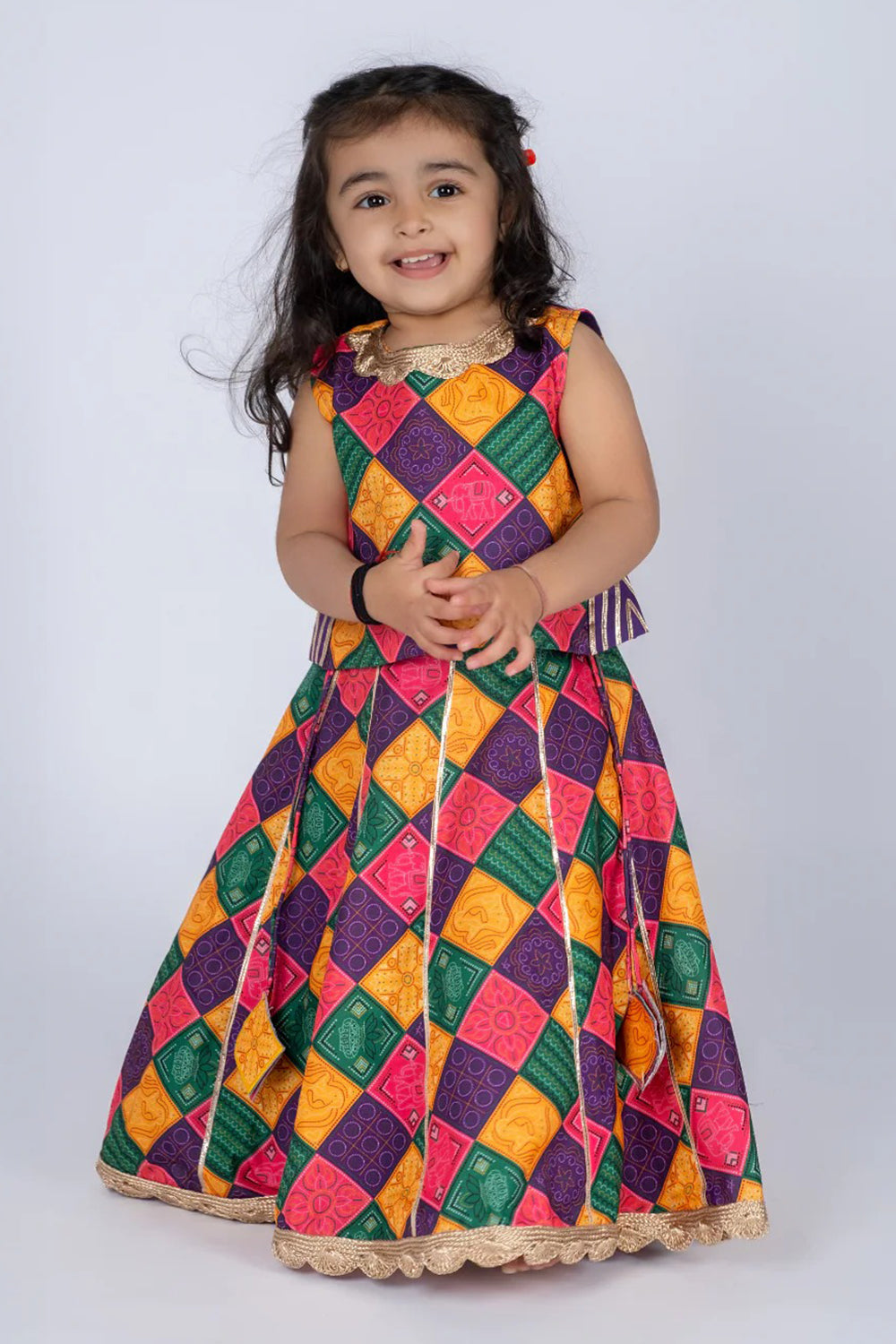 MULTI BANDHANI LEHENGA