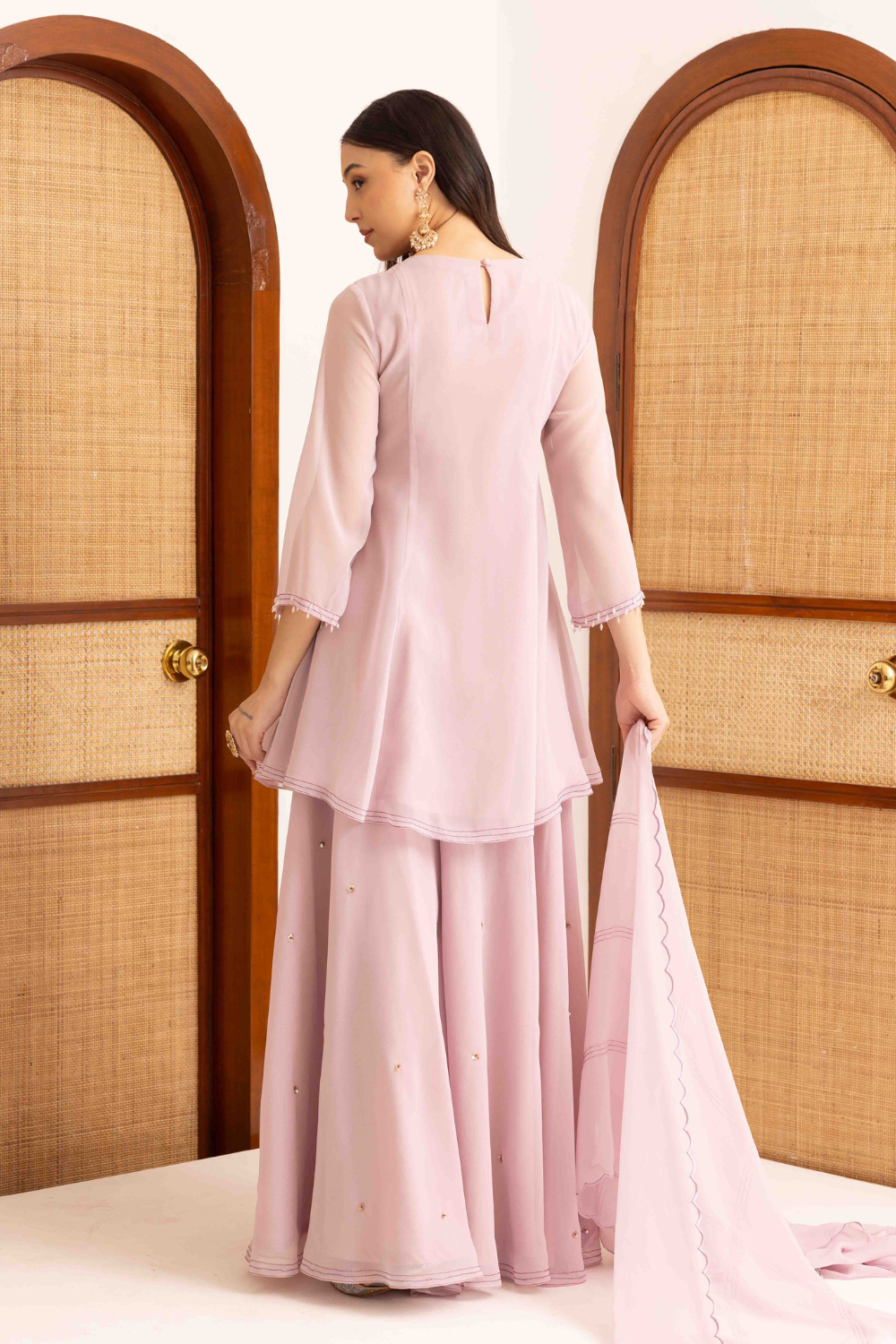 Seher Peplum Short Kurta Sharara