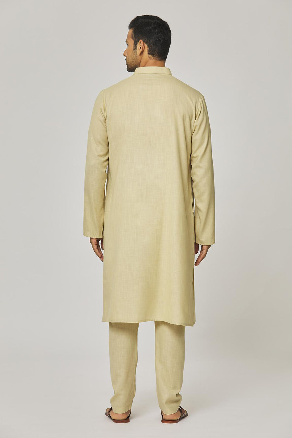 Tatvam Akio Cotton Solid Kurta & Pyjama Set