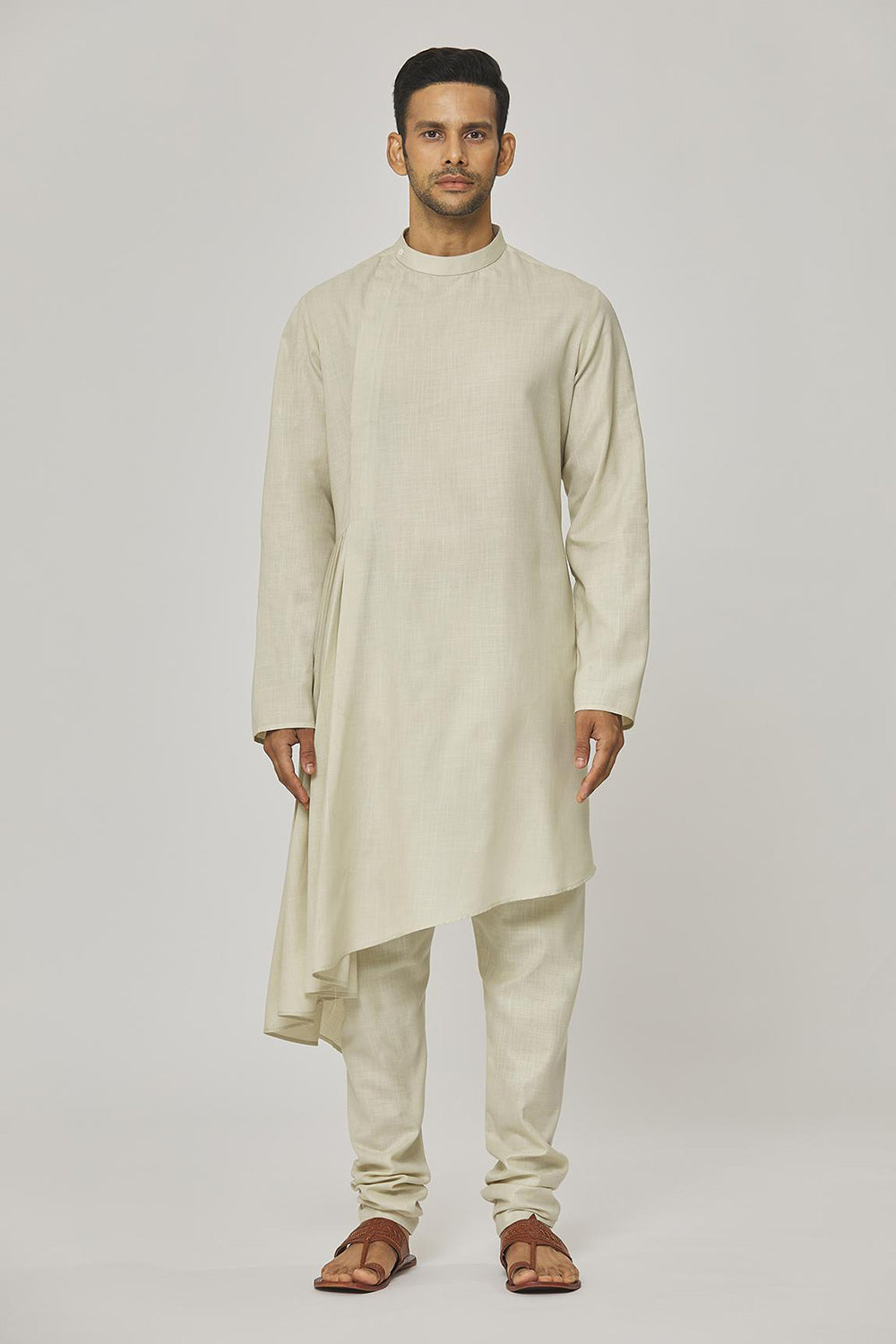 Tatvam Kiyoshi Cotton Solid Kurta & Pyjama Set