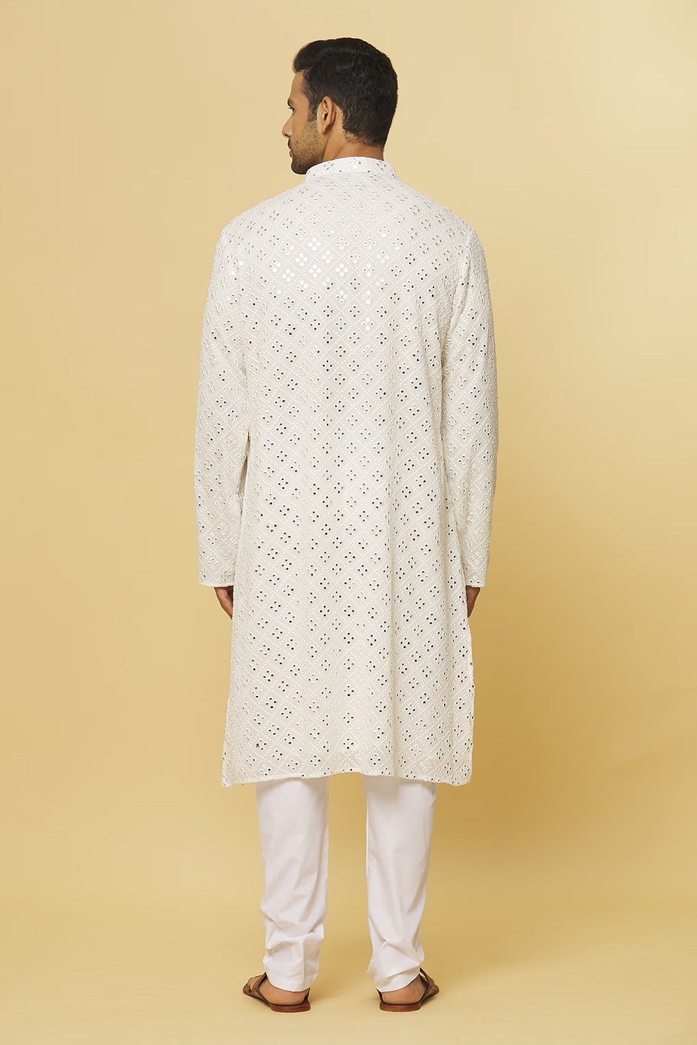 Mirror Embroidered Kurta & Pyjama Set