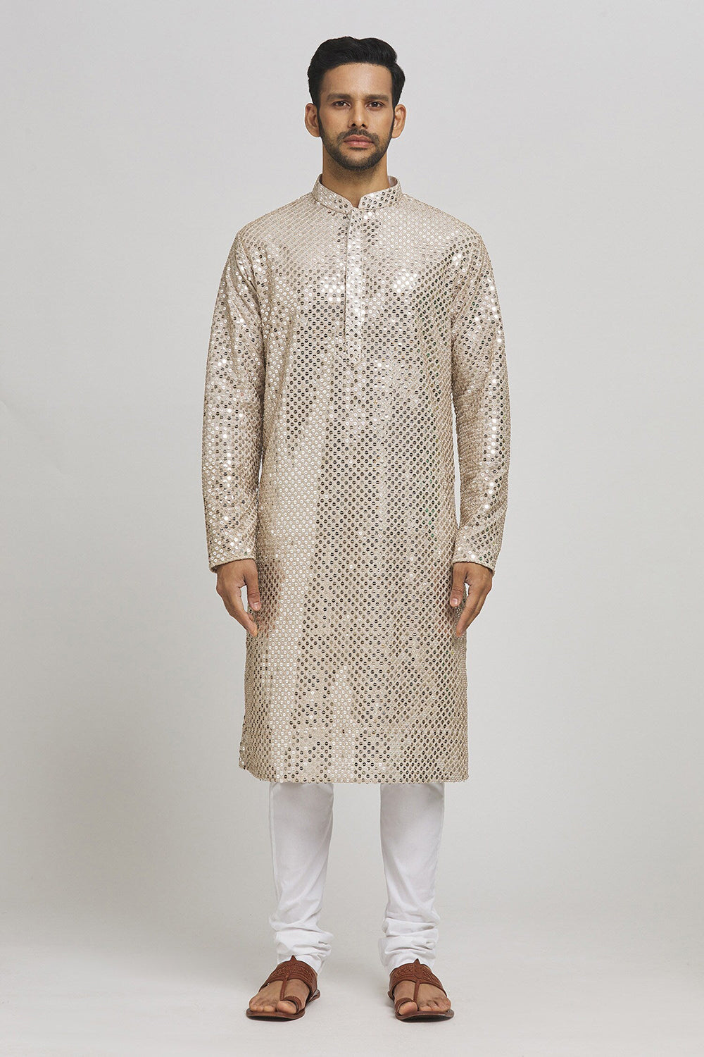 Dhoomdhaam Embroidered Cotton Kurta & Chudidar Set