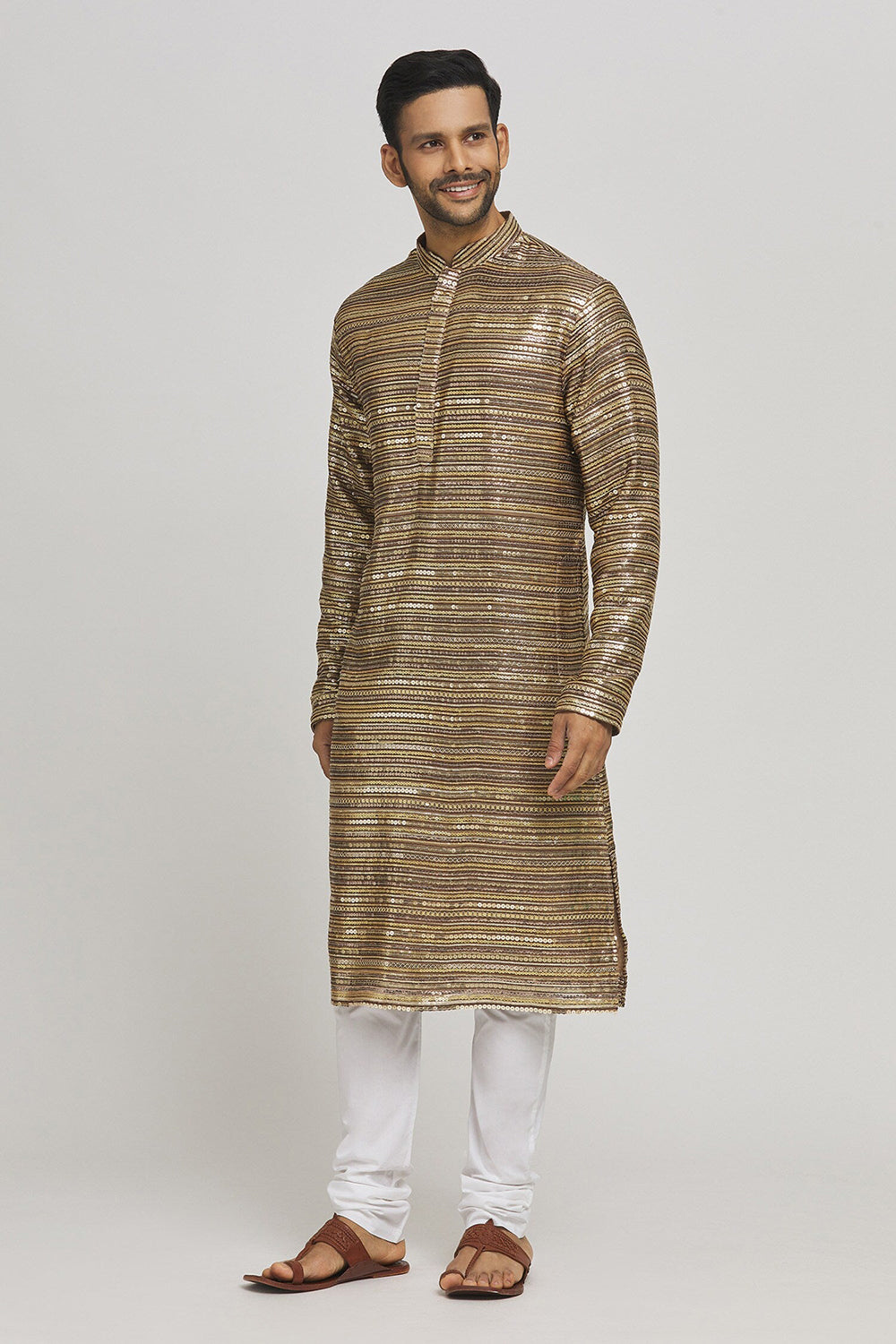 Sona Chaandi Embroidered Cotton Kurta & Chudidar Set
