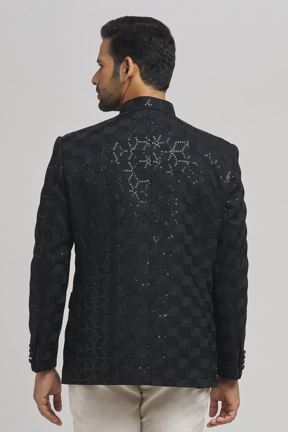 Shahi Full Sleeve Embroidered Bandhgala