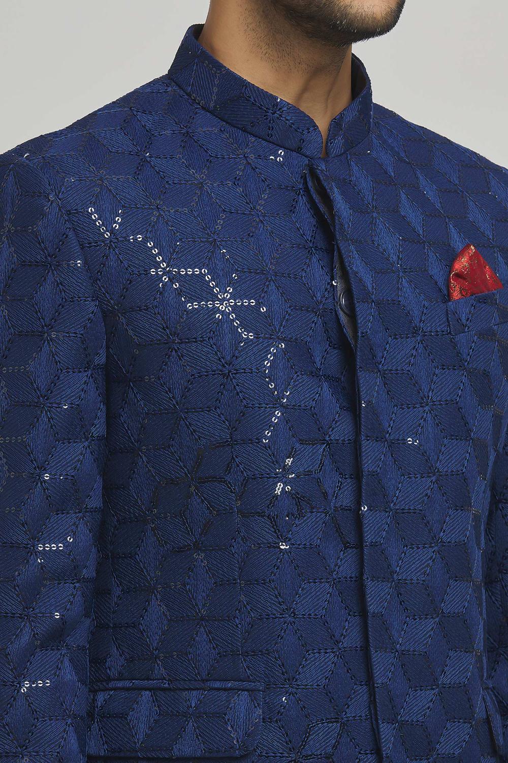 Shahi Cotton Embroidered Bandhgala